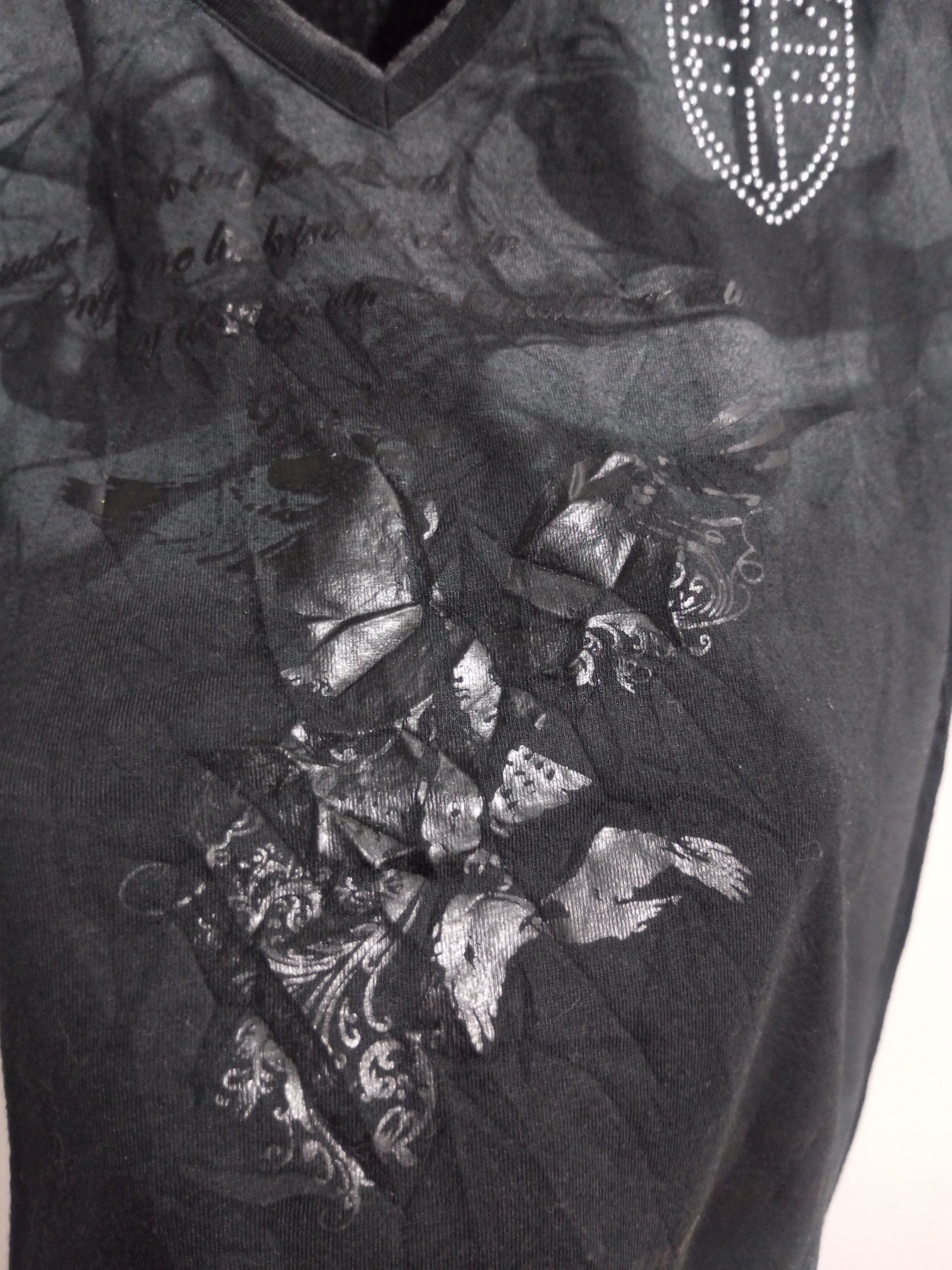 semanticdesign Vintage semantic design poem studded cross t shirt Size US M / EU 48-50 / 2 - 6 Thumbnail