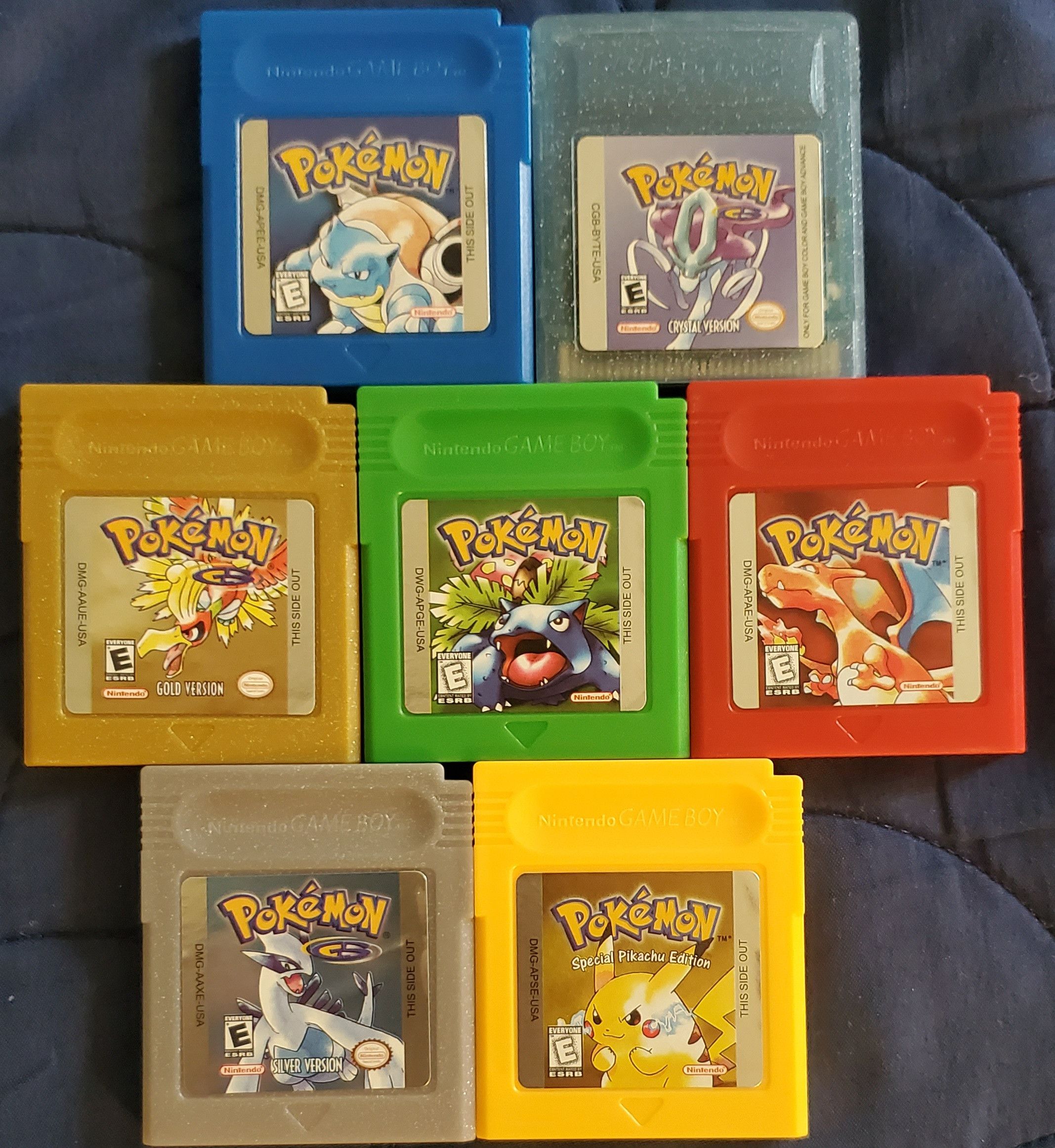 Nintendo Pokemon 7 Games GBC Video Game Gameboy Color | Grailed Pokemon GBC gameboy color games (7) display picture 1