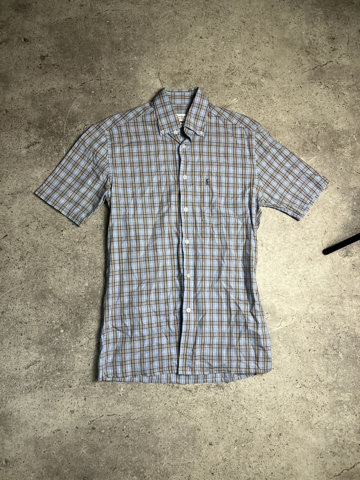 Yves Saint Laurent Vintage Yves Saint Laurent YSL Shirt Button Up Size US S / EU 44-46 / 1 - 1 Thumbnail
