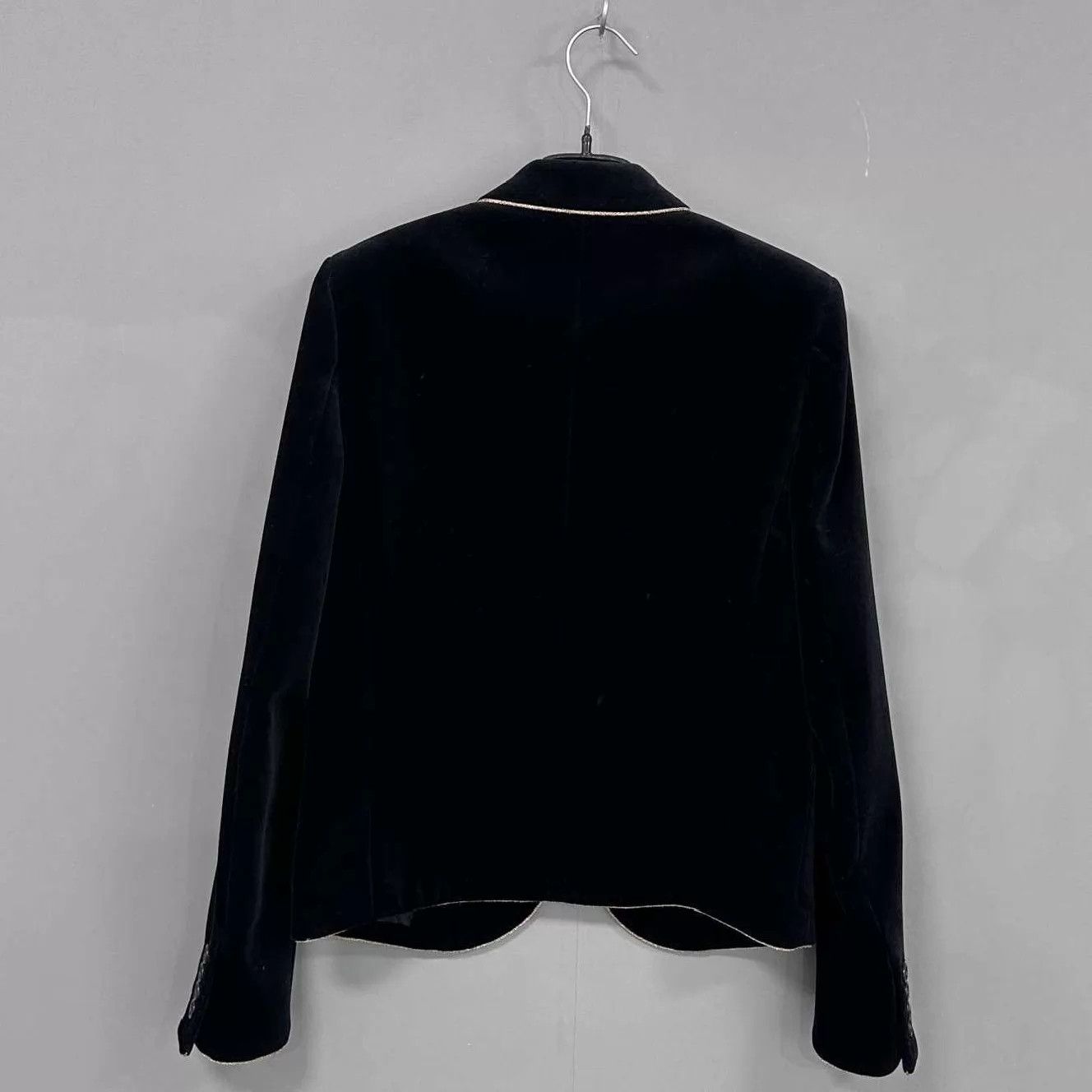 Saint Laurent Paris Saint Laurent Women's Black Velvet Blazer 38 Size S / US 4 / IT 40 - 3 Thumbnail