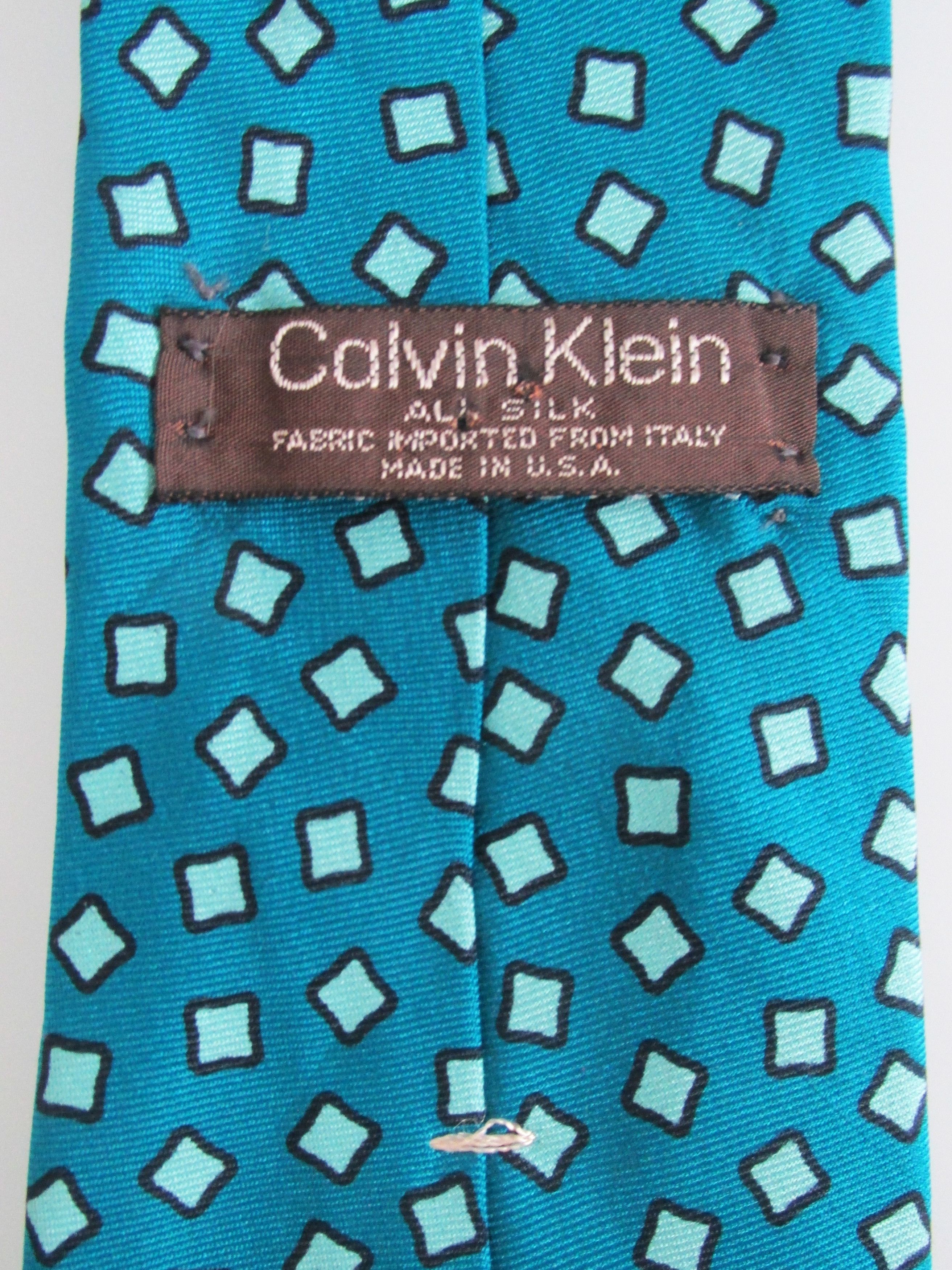 Calvin Klein Calvin Klein Vintage Men's Silk Tie Size ONE SIZE - 5 Thumbnail