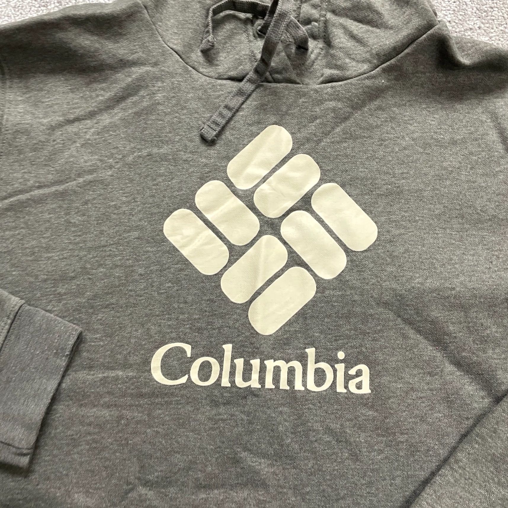 Vintage Columbia Womens 2XL Gray Fleece Pullover Hoodie Sweatshirt Jacket Casual Size XXL / US 16-18 / IT 52-54 - 3 Thumbnail