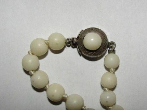 Designer Graduated Angel Skin Coral Bead Necklace 800 Silver Size ONE SIZE - 3 Thumbnail