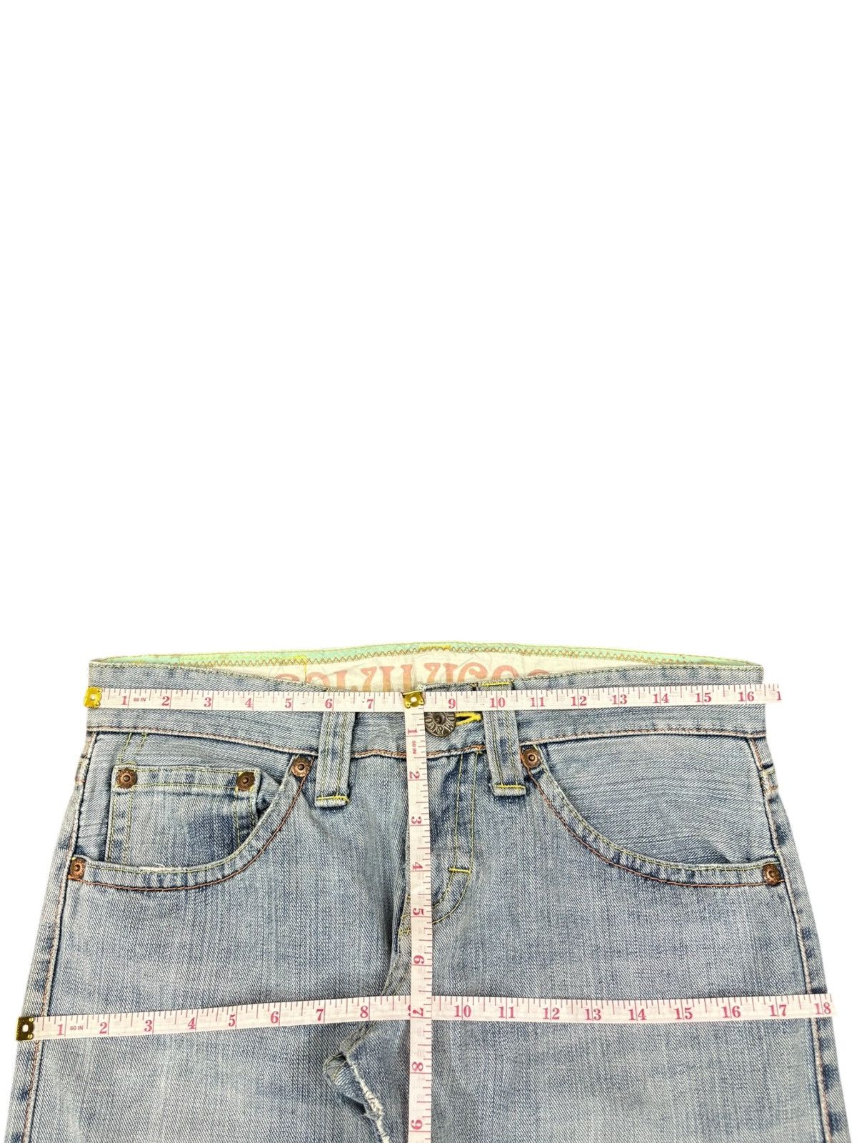Japanese Brand Vintage Japanese Cocolulu Distressed Baggy Jeans Size 33" - 10 Thumbnail