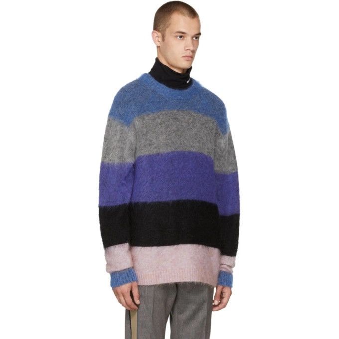 Acne Studios ACne Studios Albah Mohair Wool Jumper Striped Oversized Size US M / EU 48-50 / 2 - 5 Thumbnail