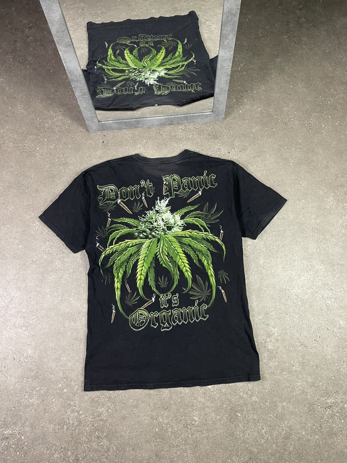 Band Tees × Vintage don’t panic it’s organic weed marijuana smoking tee Size US L / EU 52-54 / 3 - 1 Thumbnail