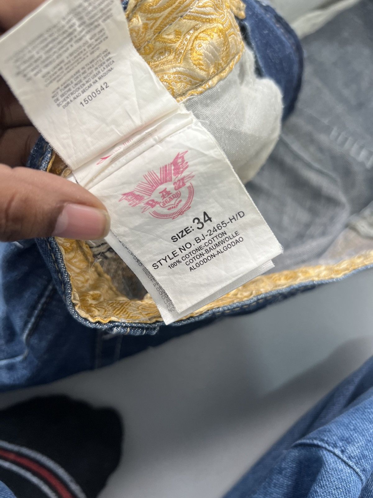 Southpole Vintage raw jeans thread embroidered denim Size US 32 / EU 48 - 9 Thumbnail