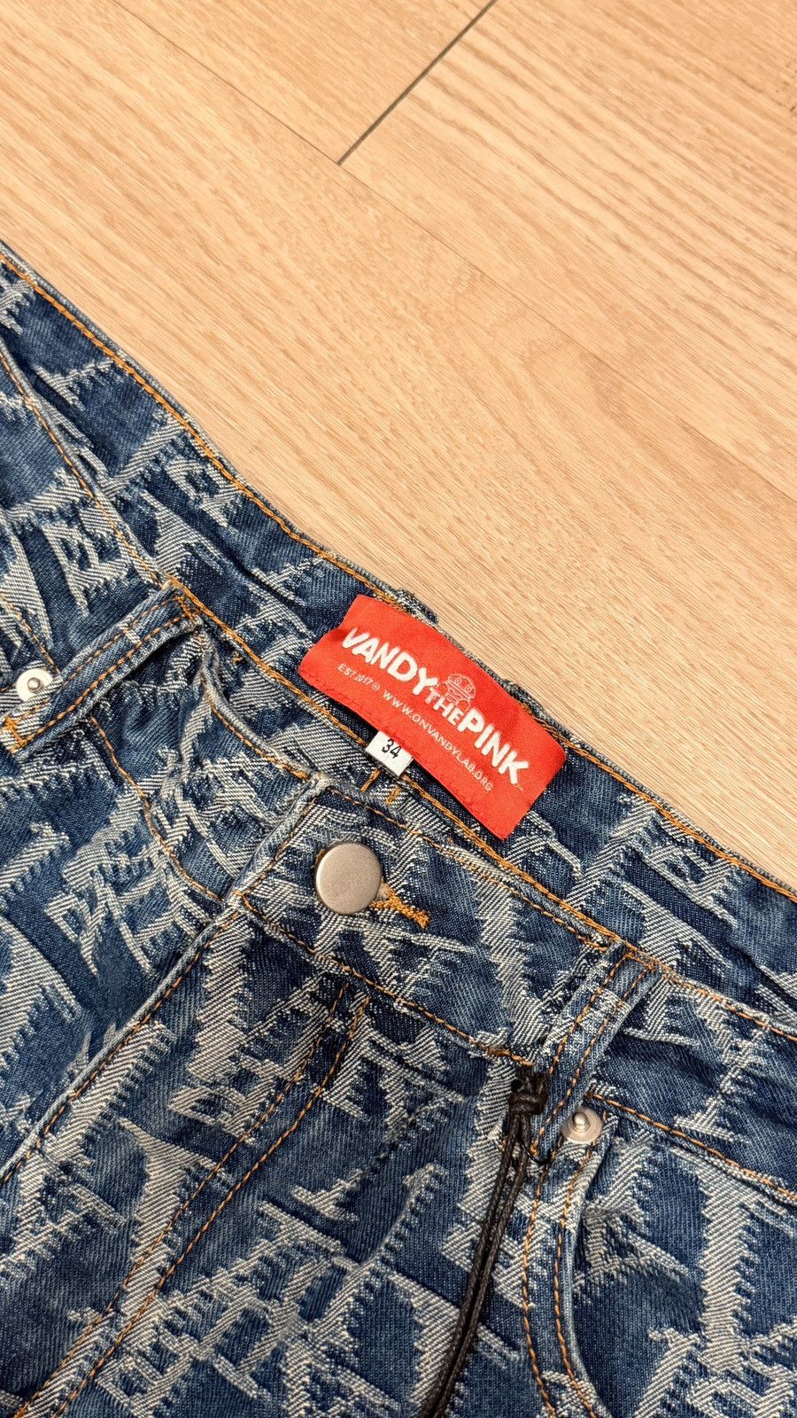 Vandy The Pink Vandy The Pink Jacquard Denim Size US 34 / EU 50 - 3 Thumbnail