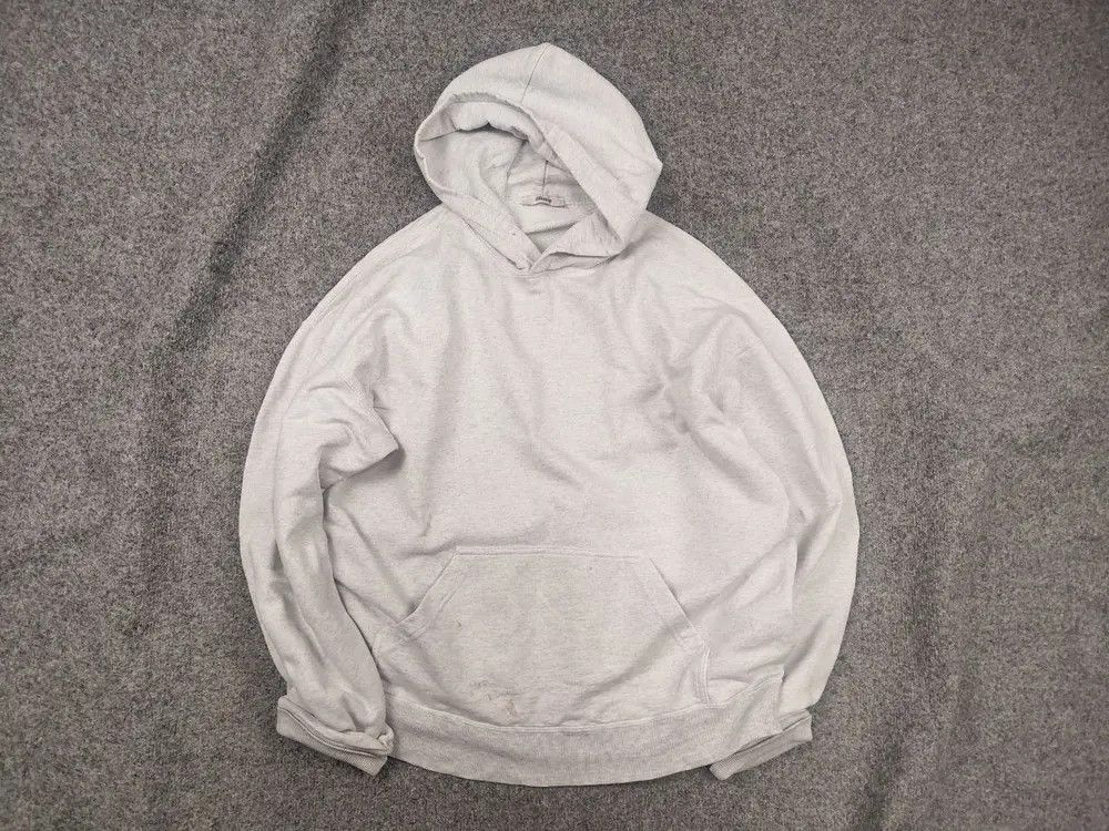 JJJJound JJJJound Design Oatmeal Oversized Gray Pullover Hoodie Logo Size US L / EU 52-54 / 3 - 1 Thumbnail