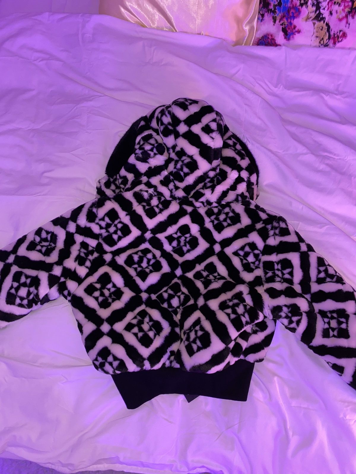 Moose Knuckles Faux fur Bomber jacket