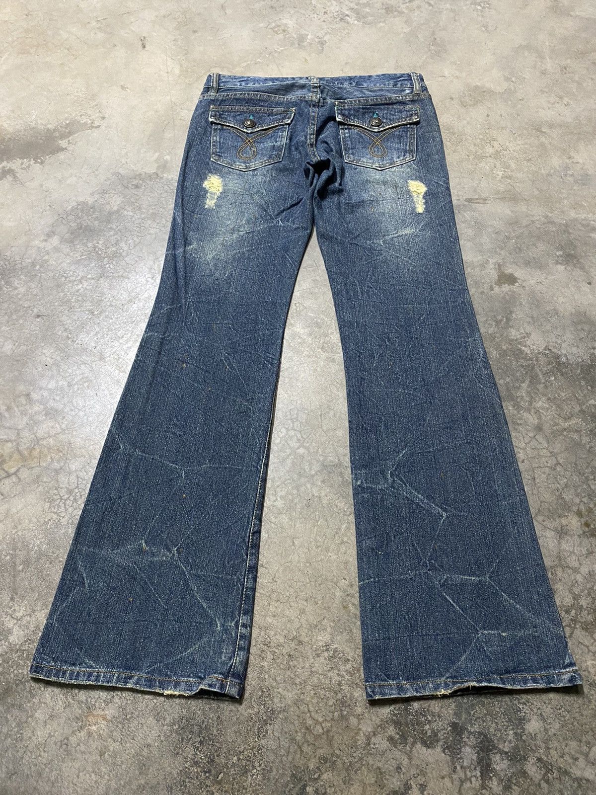 Hysteric Glamour × If Six Was Nine × Japanese Brand Flare Jeans Japan Grunge Denim p71 Size US 30 / EU 46 - 12 Thumbnail