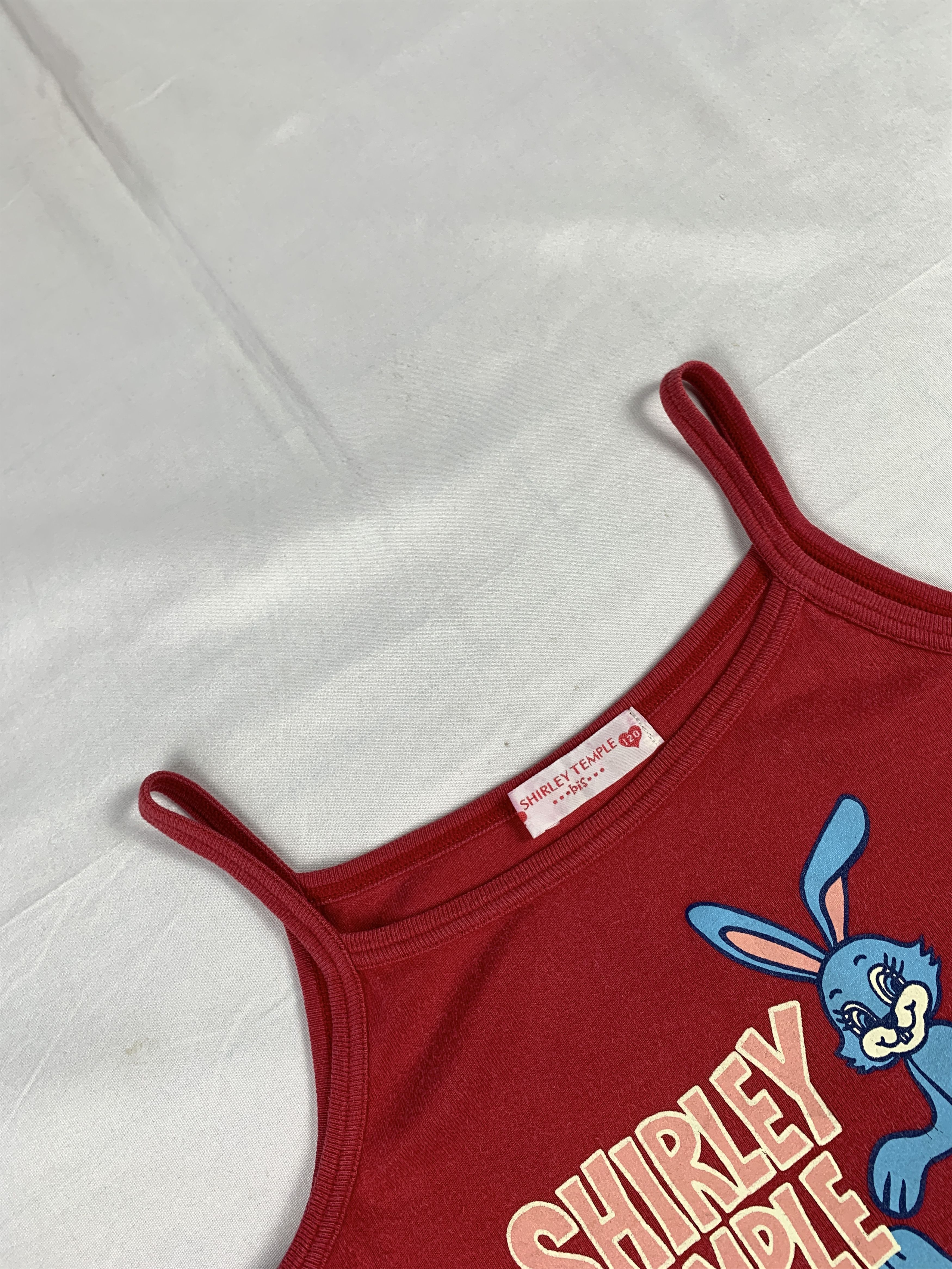 Angel Blue 2000s Shirley Temple Red Rabbit Baby Tank Top (XS) Size XS / US 0-2 / IT 36-38 - 5 Thumbnail