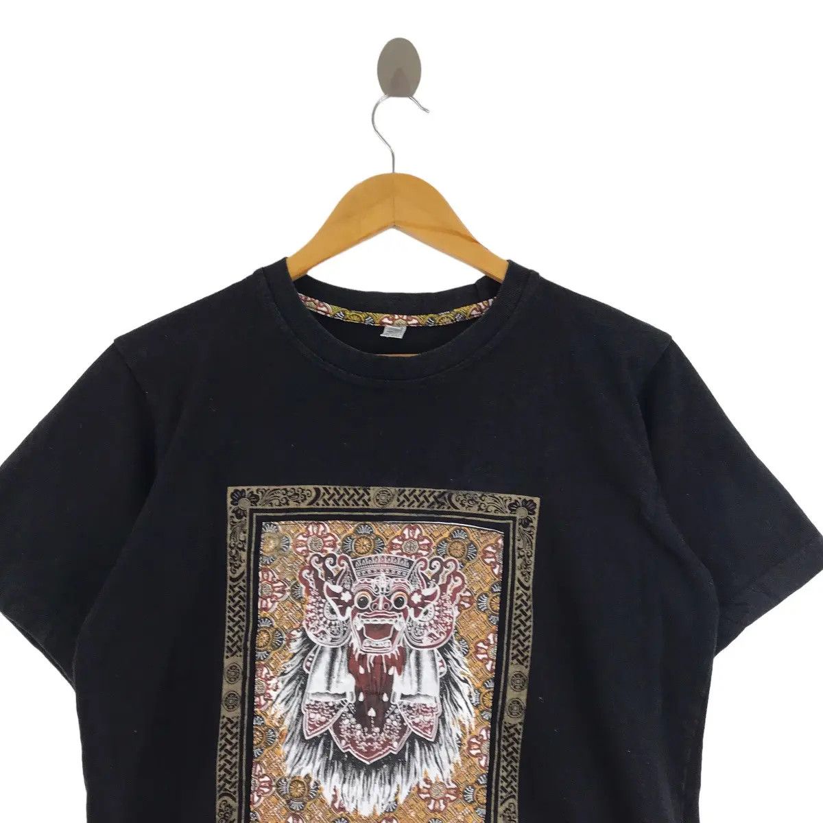 Vintage Vtg BALI PRIMITIVE DESIGN Hand Made Indonesia Art Tee Shirt Size US S / EU 44-46 / 1 - 2 Thumbnail