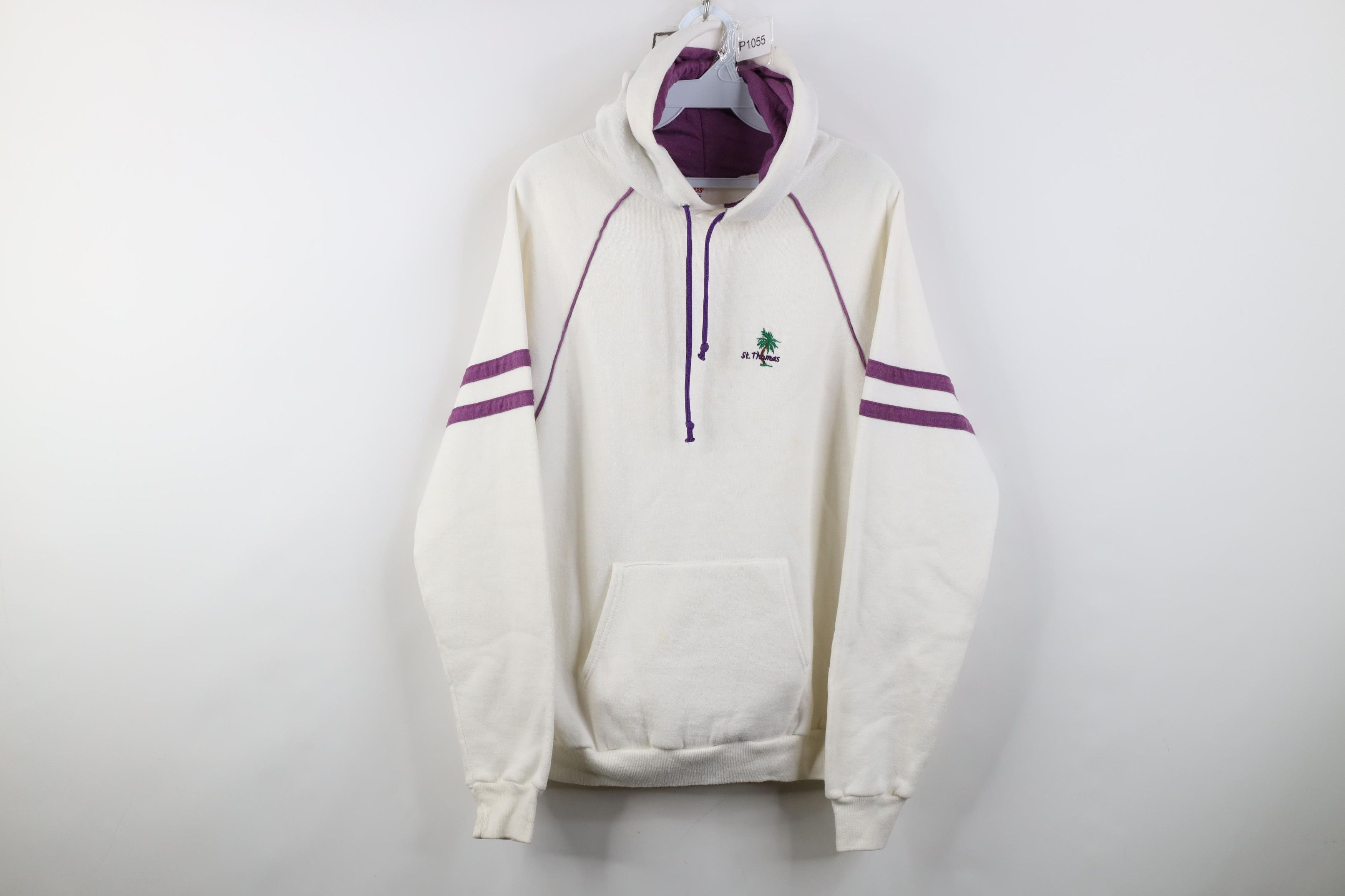 Russell Athletic Vintage 70s 80s Russell Athletic St Thomas Hoodie Sweatshirt Size L / US 10 / IT 46 - 1 Thumbnail