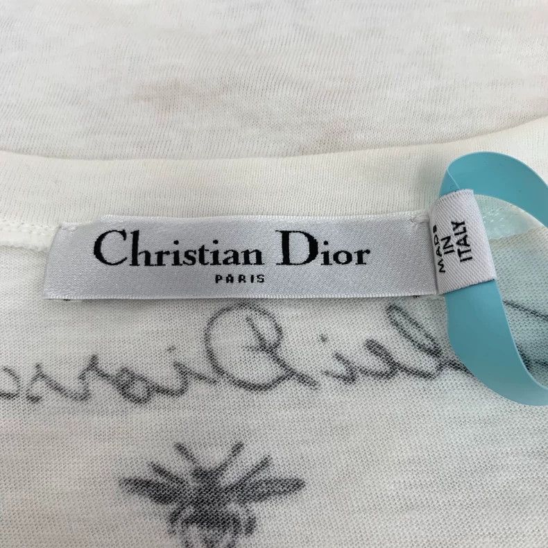 Dior Dior White kaleidoscope printed cotton round-neck short-sl Size M / US 6-8 / IT 42-44 - 6 Thumbnail