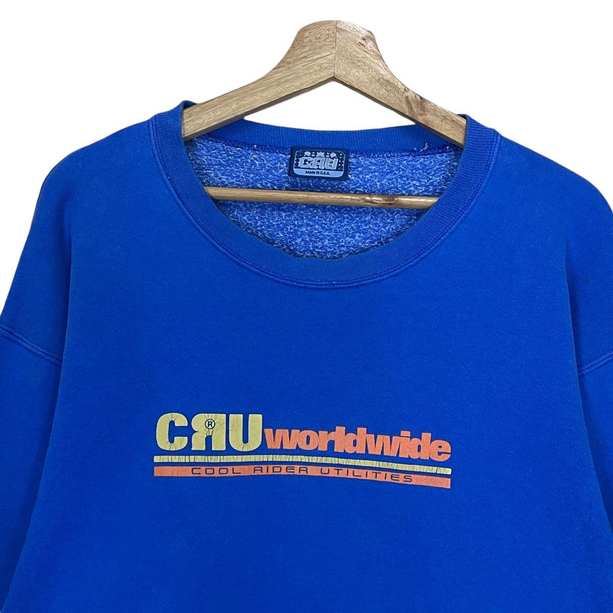 Japanese Brand 90's Cool Rider Utilities Made In Usa Crewneck Sweatshirt Size US M / EU 48-50 / 2 - 4 Thumbnail