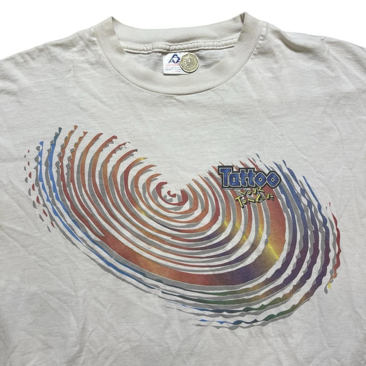Designer Vtg Tattoo Your Tongue Schnapps Liqeur T-Shirt Size US XL / EU 56 / 4 - 4 Thumbnail