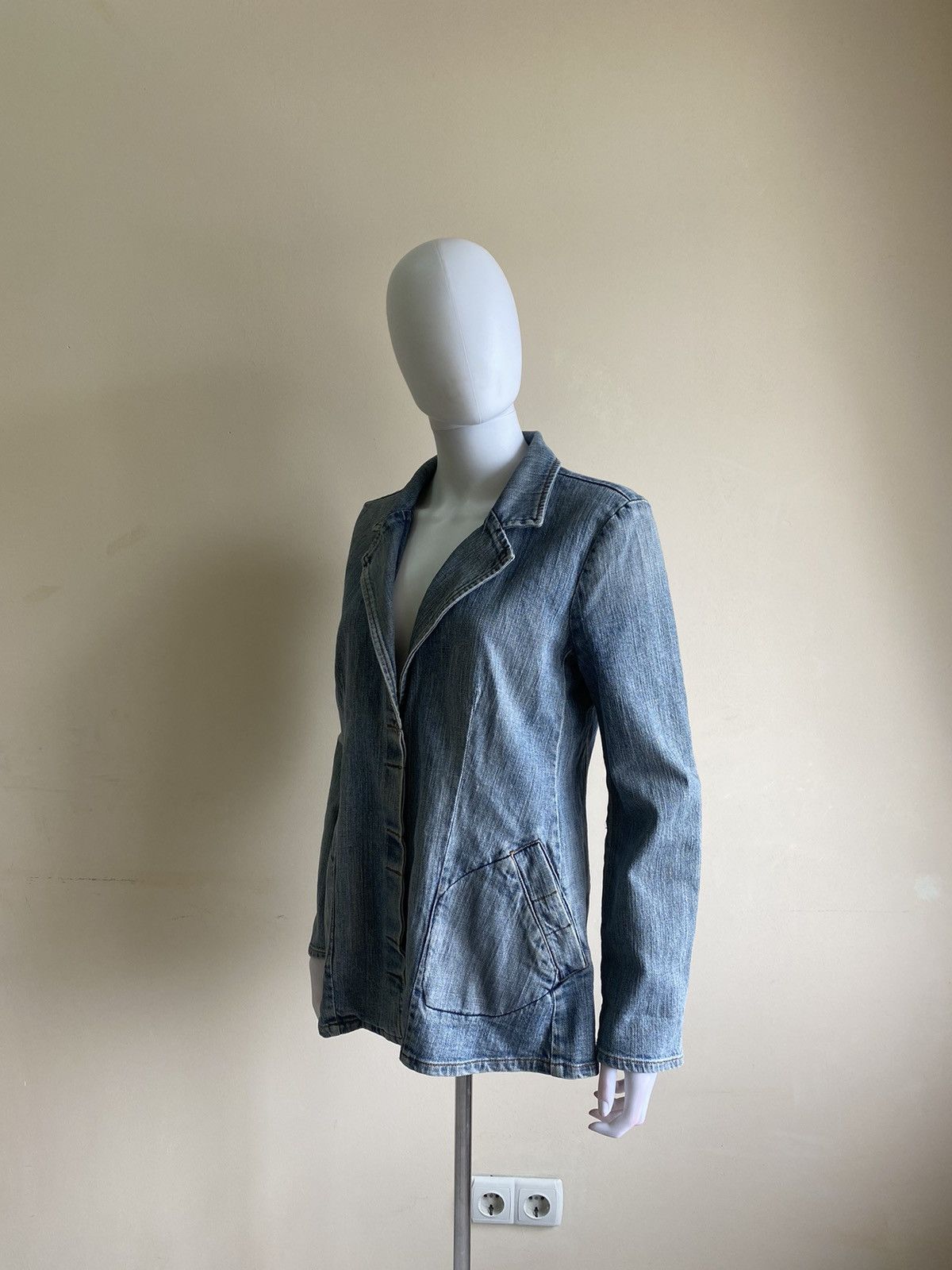 W&LT Vintage 90s W&L.T Walter Van Beirendonck Blue Denim Jacket Size S / US 4 / IT 40 - 5 Thumbnail