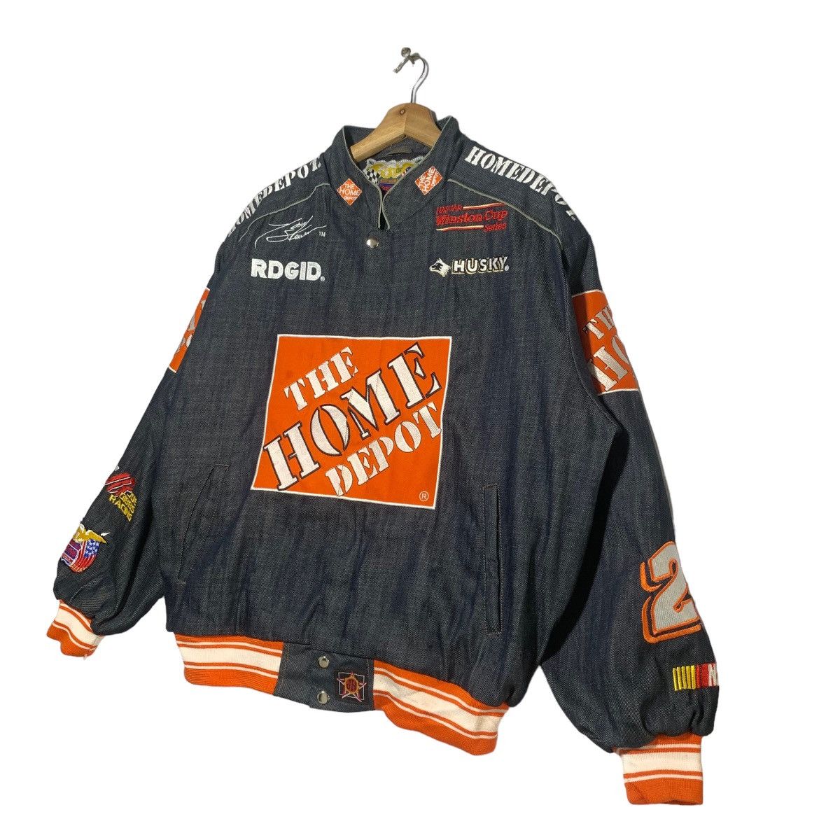 Jeff Hamilton × NASCAR Vintage Jeff Hamilton Tony Stewart Denim Jacket Size US L / EU 52-54 / 3 - 4 Thumbnail