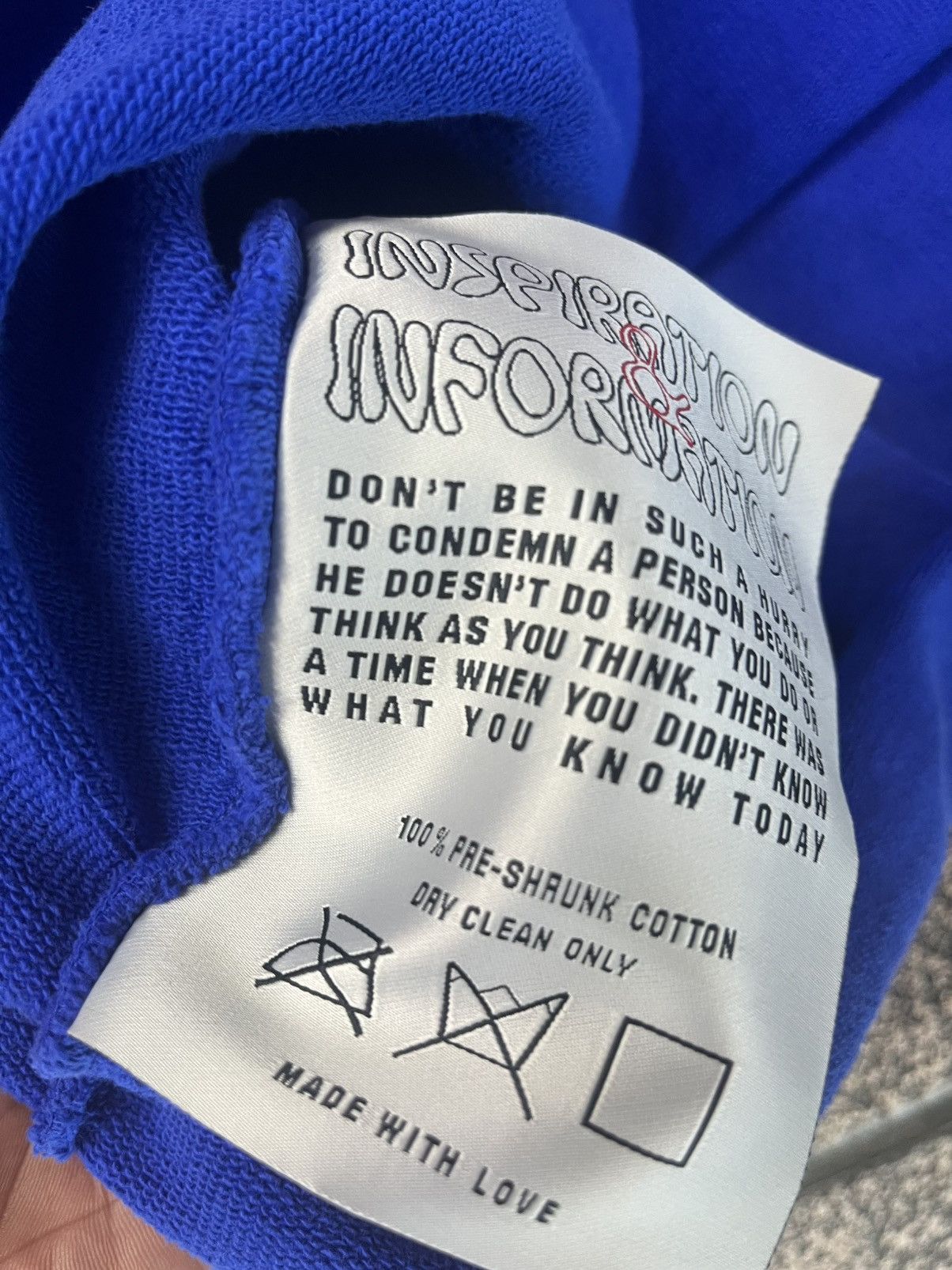 Barriers New Barriers Michael Jackson Hoodie Blue Sz. Medium Size US M / EU 48-50 / 2 - 3 Thumbnail