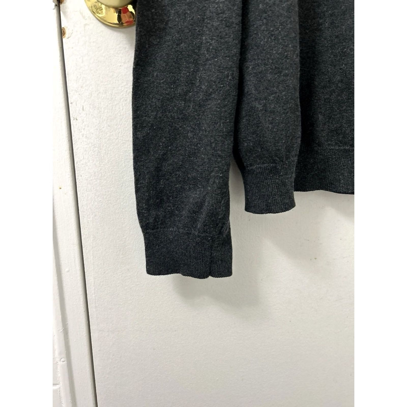 Eddie Bauer Eddie Bauer Sweater Mens L Gray V-Neck Pullover Long Sleeve Classic Casual Knit Wool Blend Cashmere Cotton Size US L / EU 52-54 / 3 - 5 Thumbnail