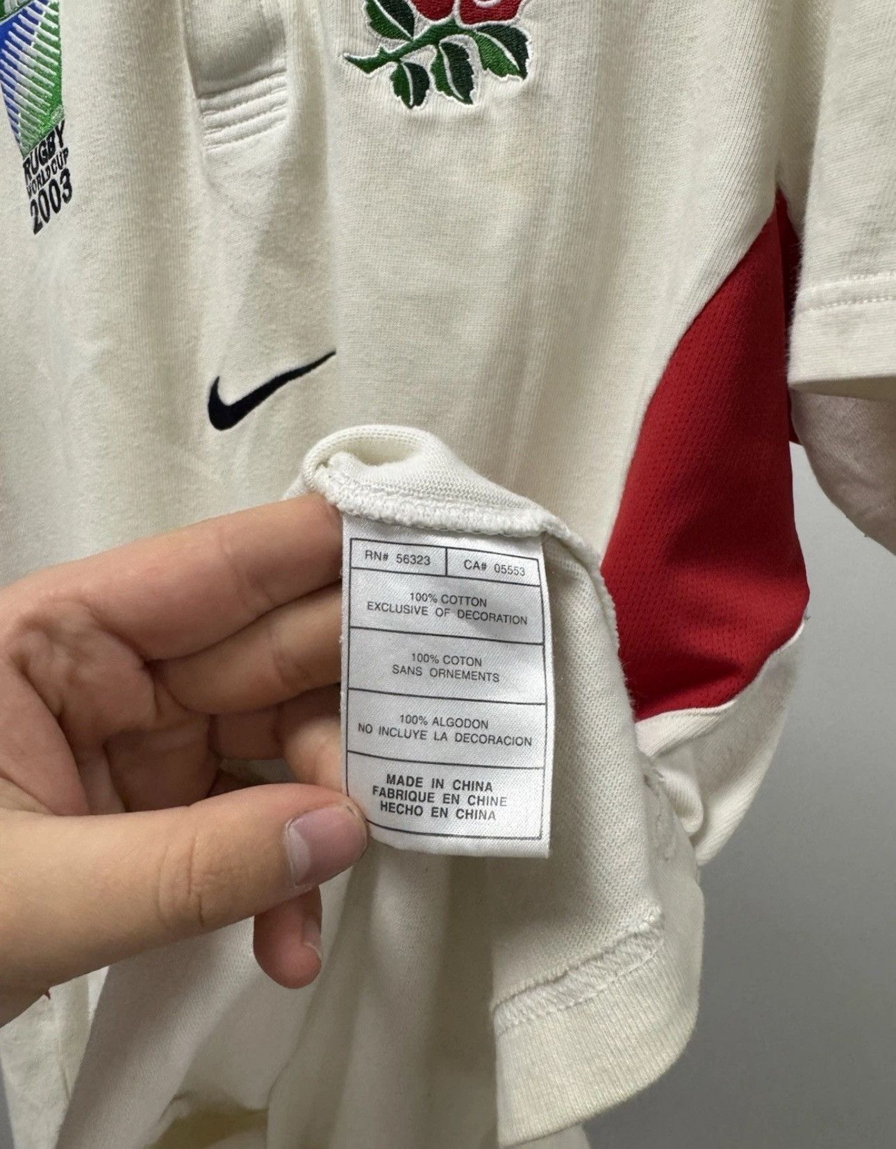 Vintage Vintage Nike England Rugby World Cup 2003 Polo Shirt Size US XL / EU 56 / 4 - 5 Thumbnail