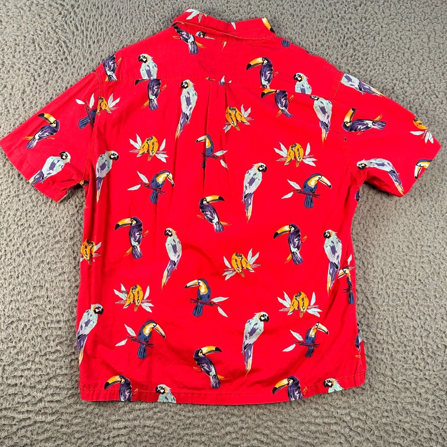 Chubbies Chubbies Button-Up Shirt Mens Medium Red Birds Print Made In USA Size US M / EU 48-50 / 2 - 5 Thumbnail