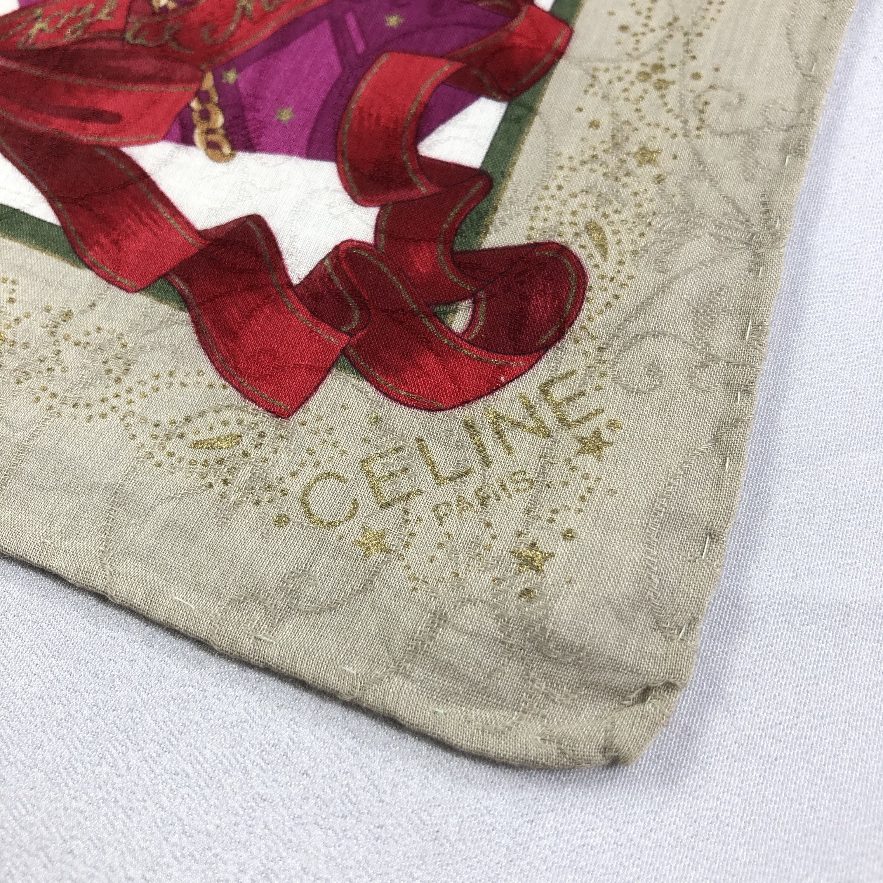 Celine Celine Christmas Handkerchief Neckerchief Bandana H1698 Size ONE SIZE - 4 Thumbnail