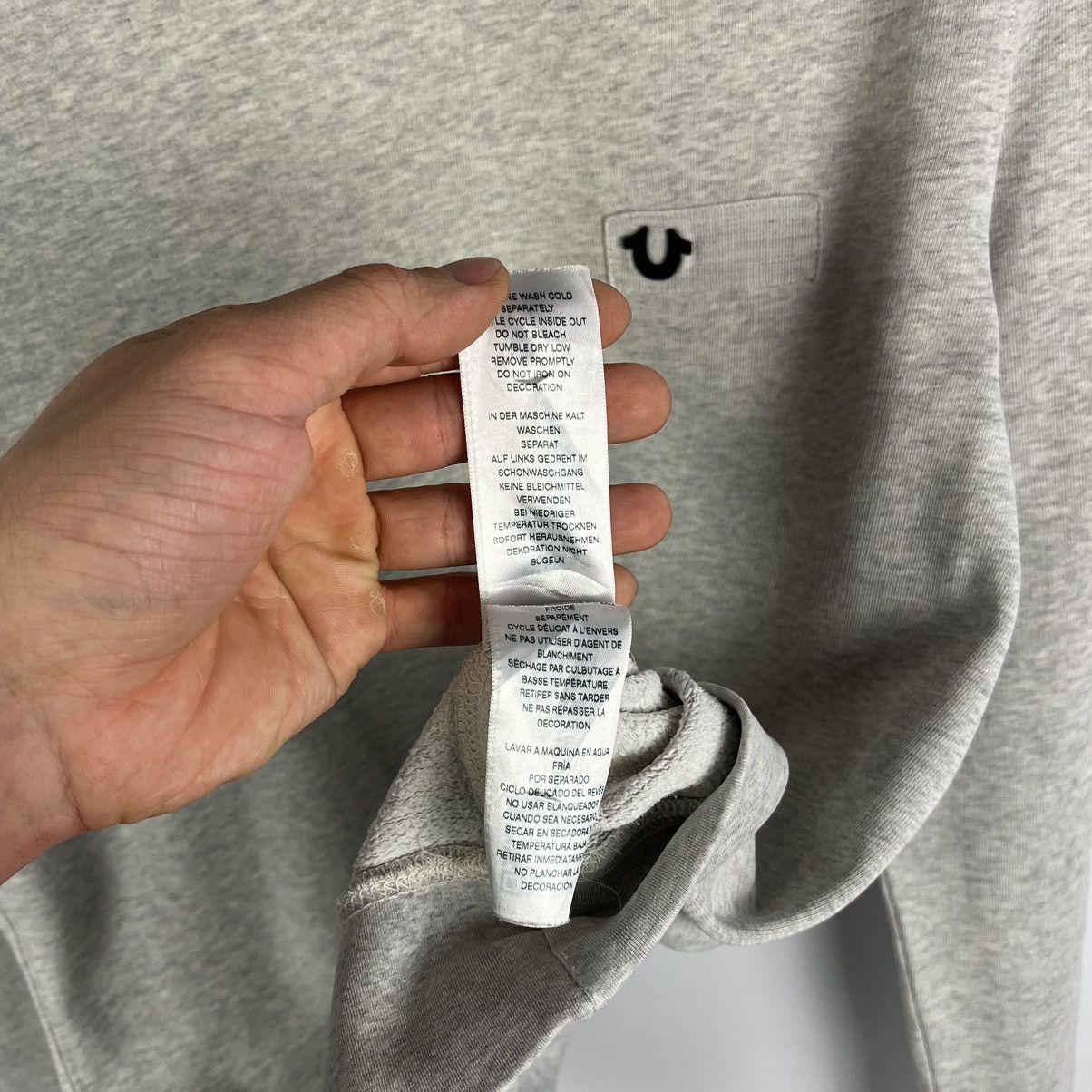 True Religion Hype Y2K True Religion Sweatshirt Gray Crewneck Logo Size S Size US S / EU 44-46 / 1 - 8 Thumbnail
