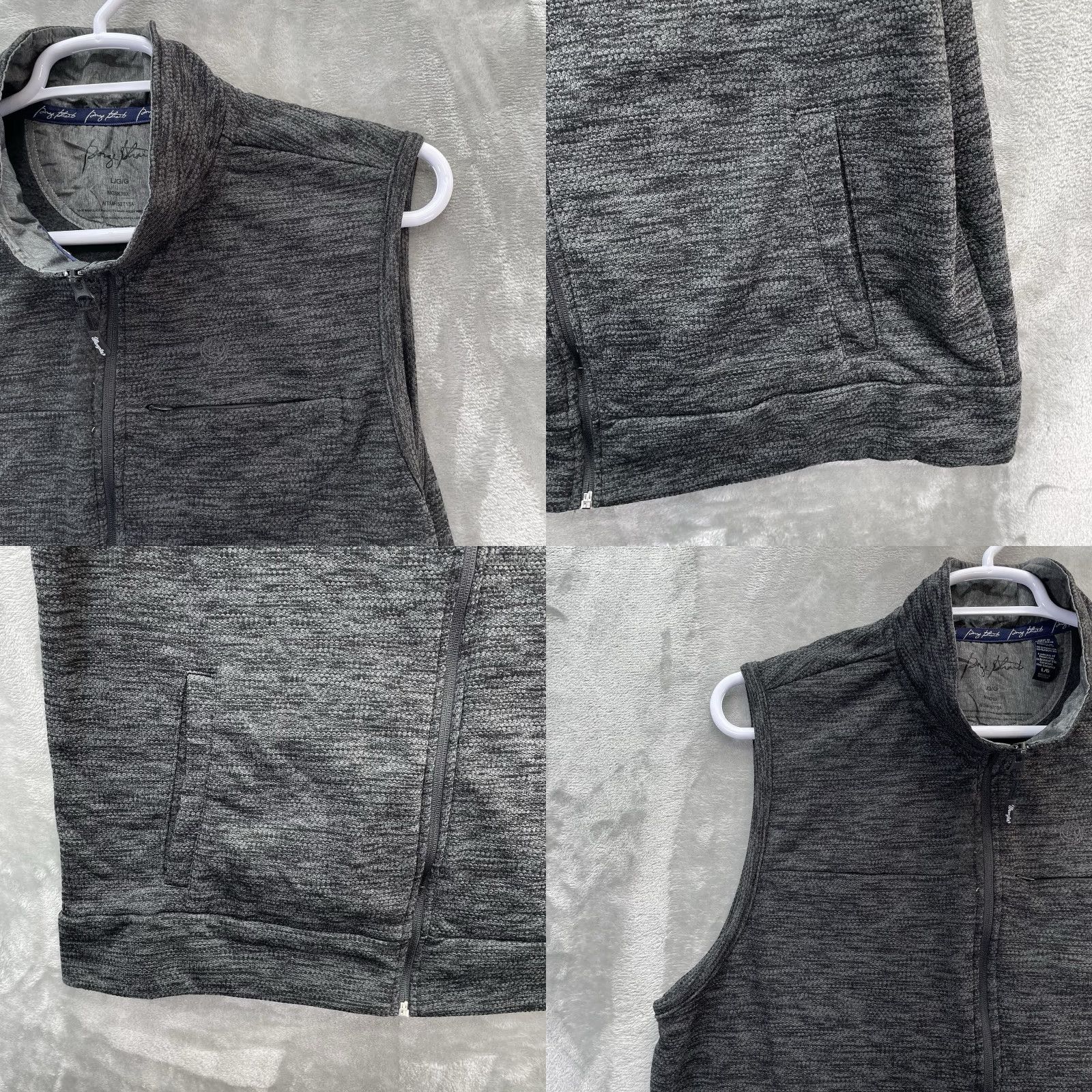 Wrangler VINTAGE Wrangler George Strait Vest mens L fleece full zip heather gray western Size US L / EU 52-54 / 3 - 8 Thumbnail
