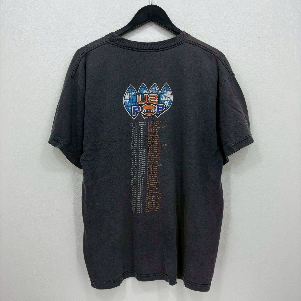 Vintage Vintage 1997 U2 Popmart World Tour Concert size XL wts03 Size US XL / EU 56 / 4 - 4 Thumbnail