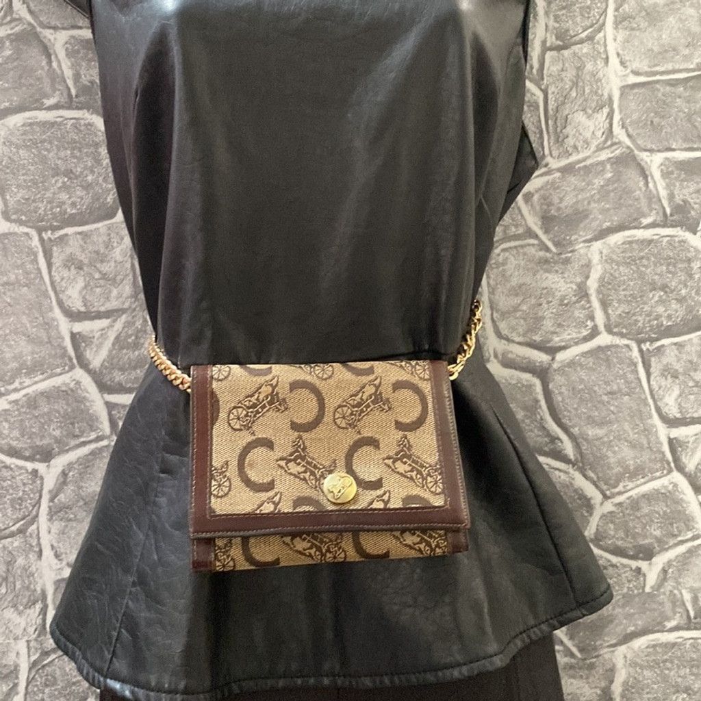 Celine Authentic CELINE Horse Carriage Wallet Size ONE SIZE - 3 Thumbnail
