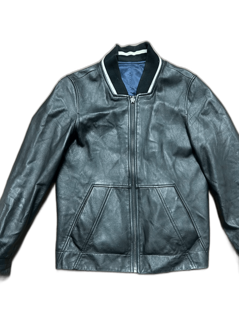 Schott Men's Reversible Leather Jacket with Minor Flaws Size US M / EU 48-50 / 2 - 1 Thumbnail