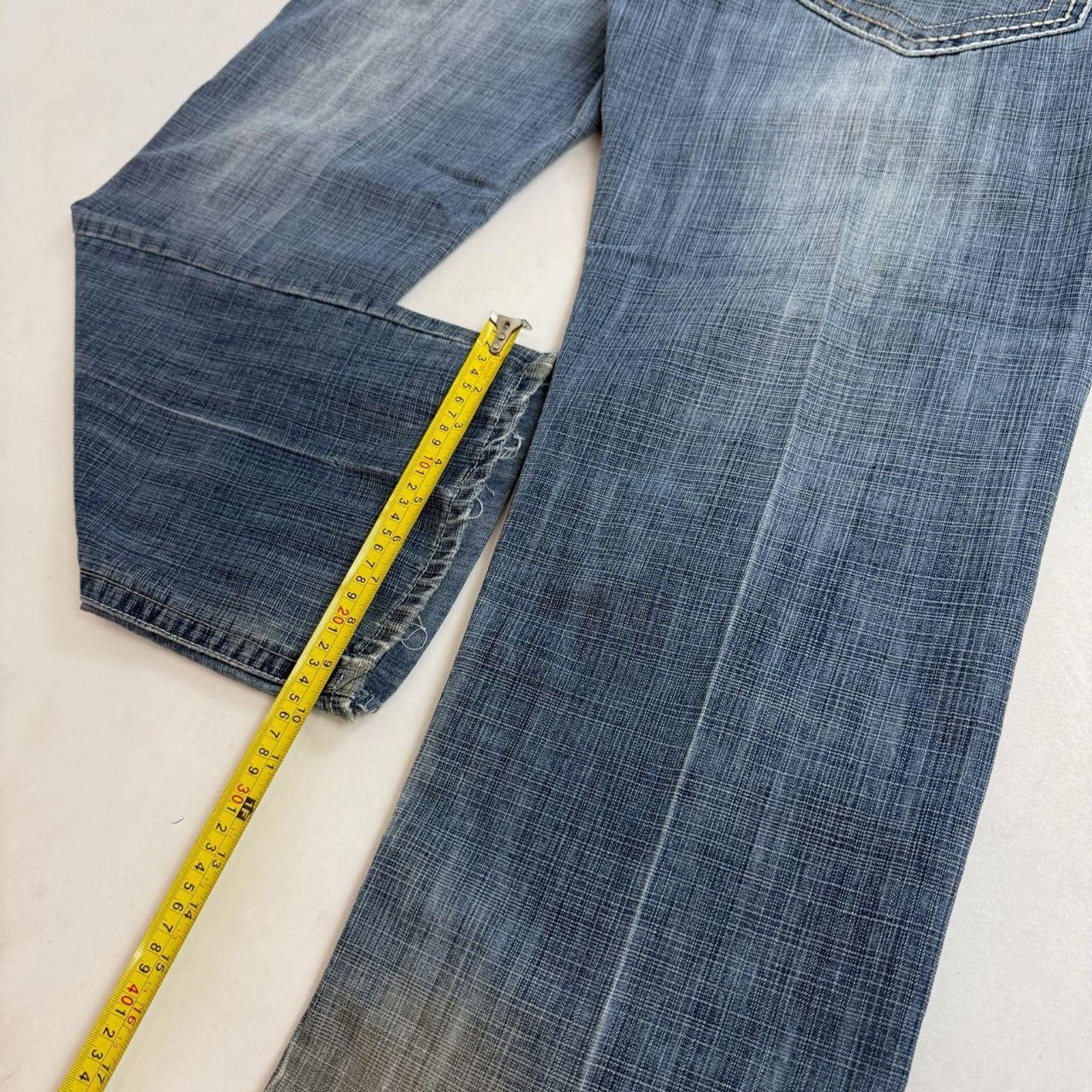 Japanese Brand × Le Grande Bleu (L.G.B.) × Vintage Vintage y2k grunge skater baggy wide leg faded archive jeans Size US 36 / EU 52 - 4 Thumbnail