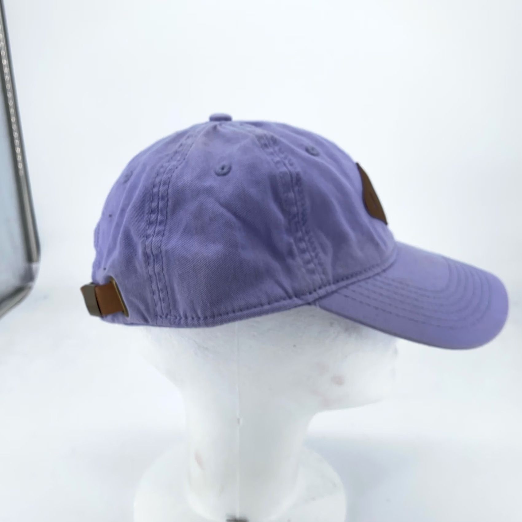 Express OC Sports Round Rock Express Hat Cap Strap Back Purple Brown Goat Patch Baseball Mens OSFM Size ONE SIZE - 2 Thumbnail