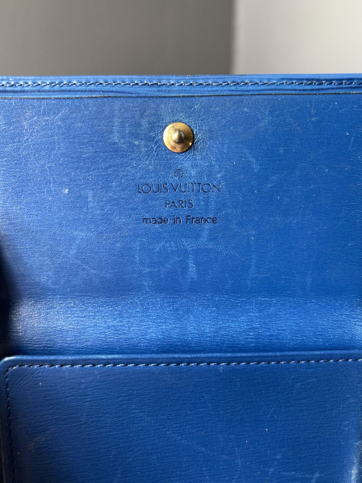 Louis Vuitton Louis Vuitton Blue Epi Leather Elise Wallet MI1908 Size ONE SIZE - 8 Thumbnail