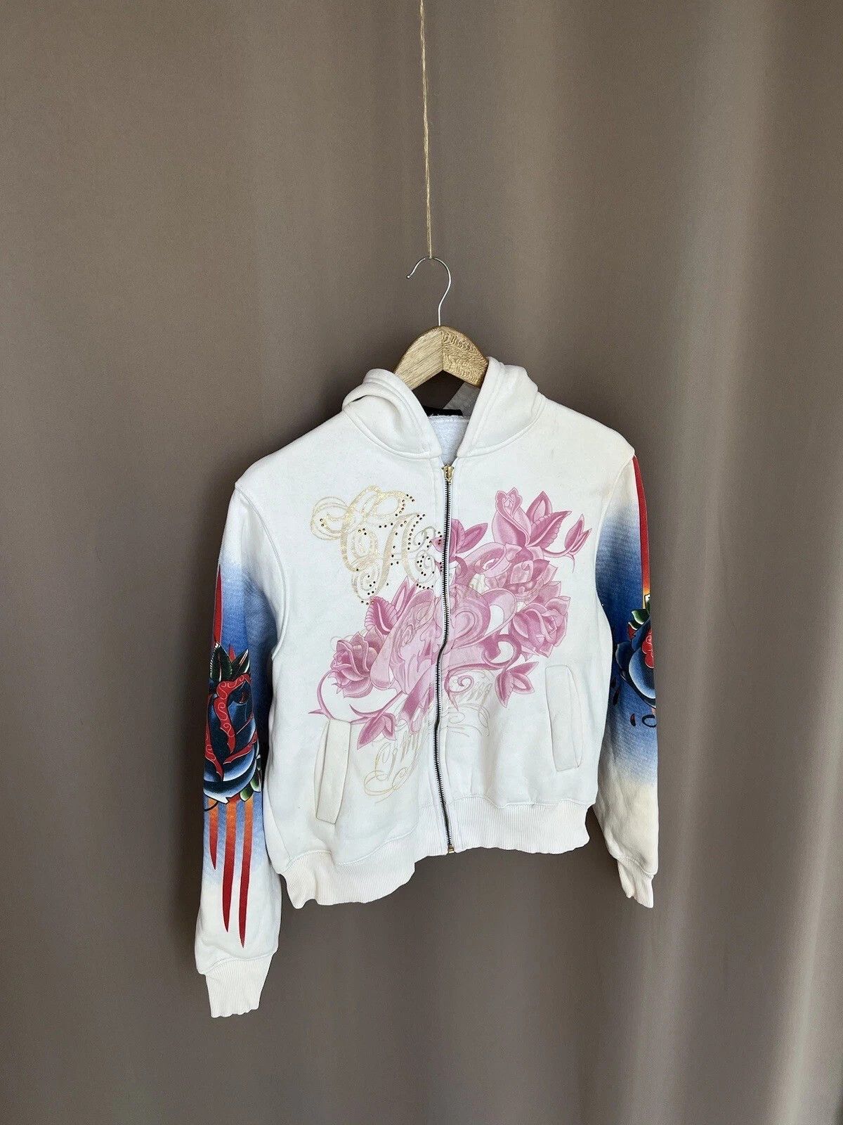Christian Audigier Christian Audigier Zip Up Hoodie Womens Size M Los Angeles Size M / US 6-8 / IT 42-44 - 5 Thumbnail
