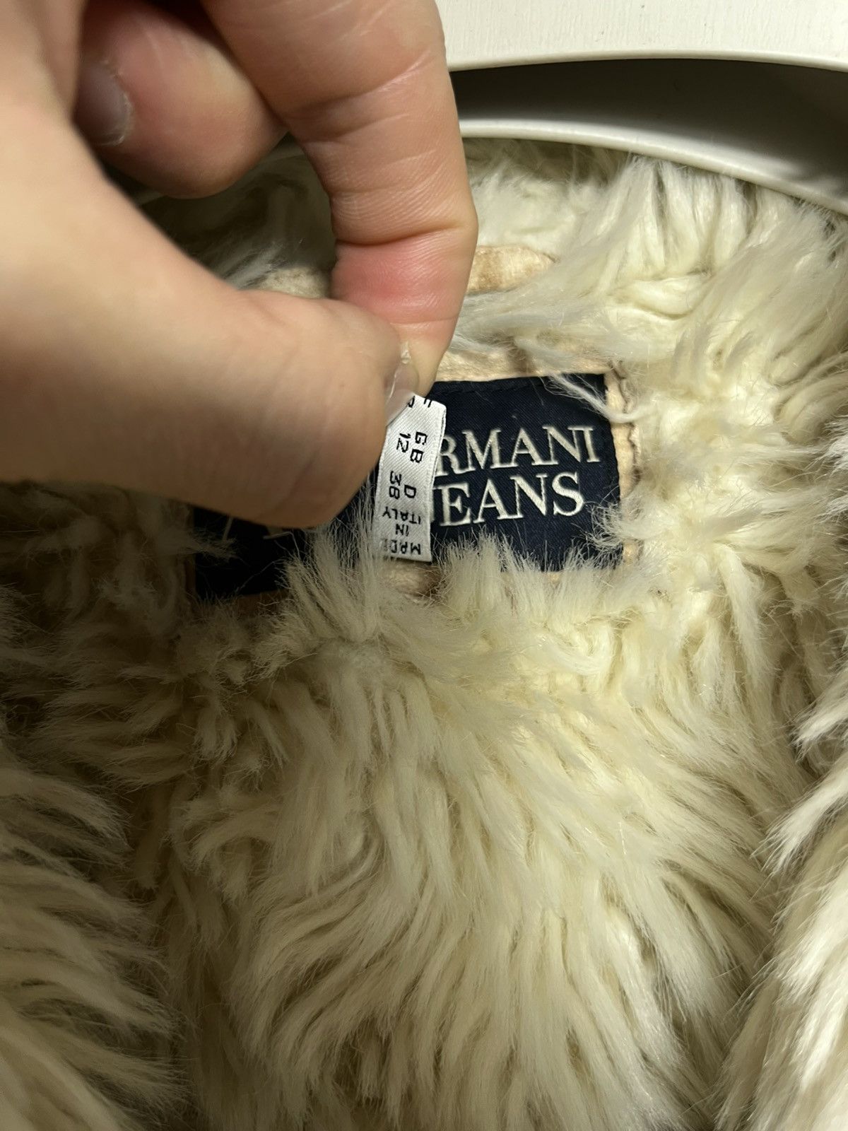 Armani Armani Jeans Y2K Faux Faux Fur Midi Jacket Long Coat Parka Size M / US 6-8 / IT 42-44 - 8 Thumbnail