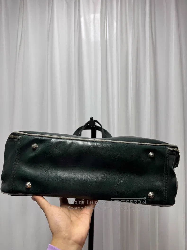 Comme des Garcons Comme des Garcons Dark green vintage waxed leather handbag Size ONE SIZE - 6 Thumbnail