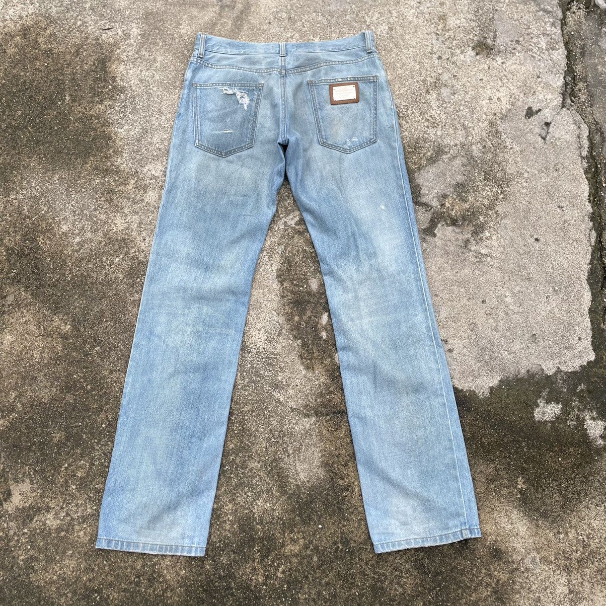 Dolce & Gabbana 🔥Trash🔥🇮🇹Dolce & Gabbana Stone Washed Rips Distress Jeans Size US 33 - 4 Thumbnail