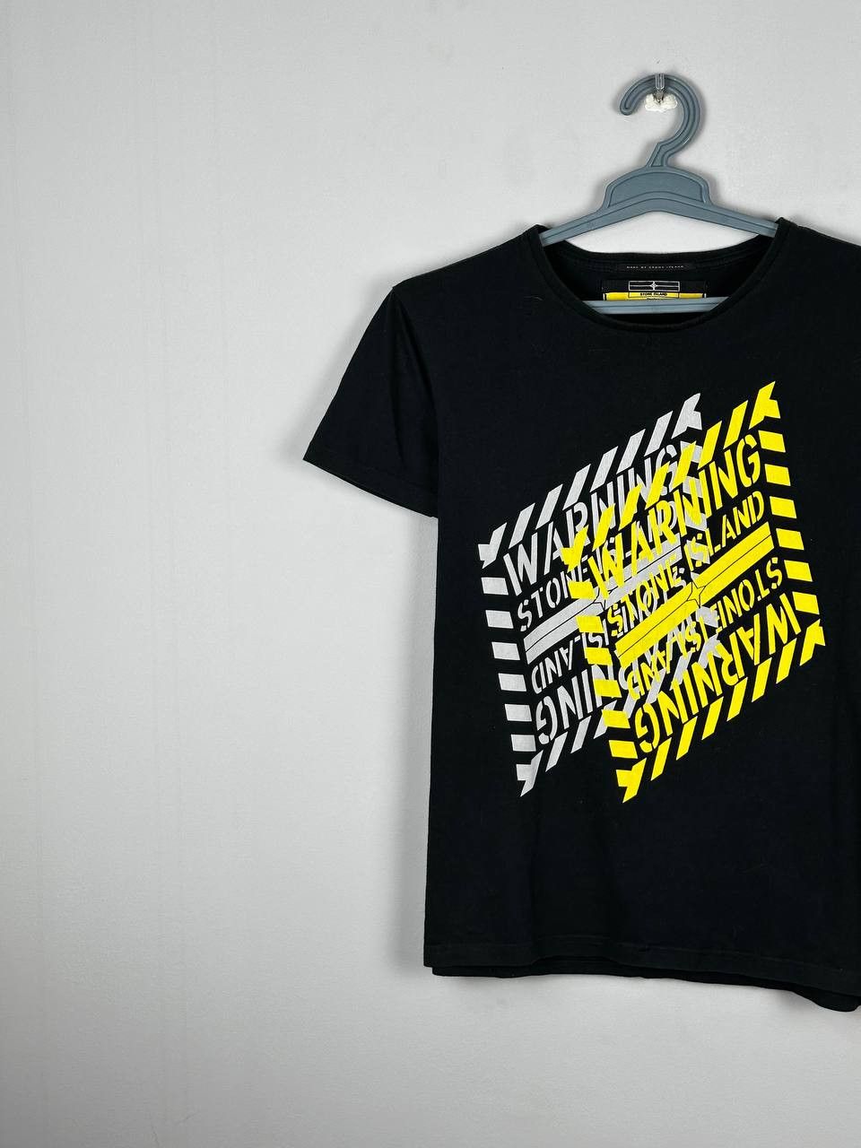 Stone Island Vintage 00s Stone Island Denims Big Logo Black T Shirt Size US L / EU 52-54 / 3 - 2 Thumbnail