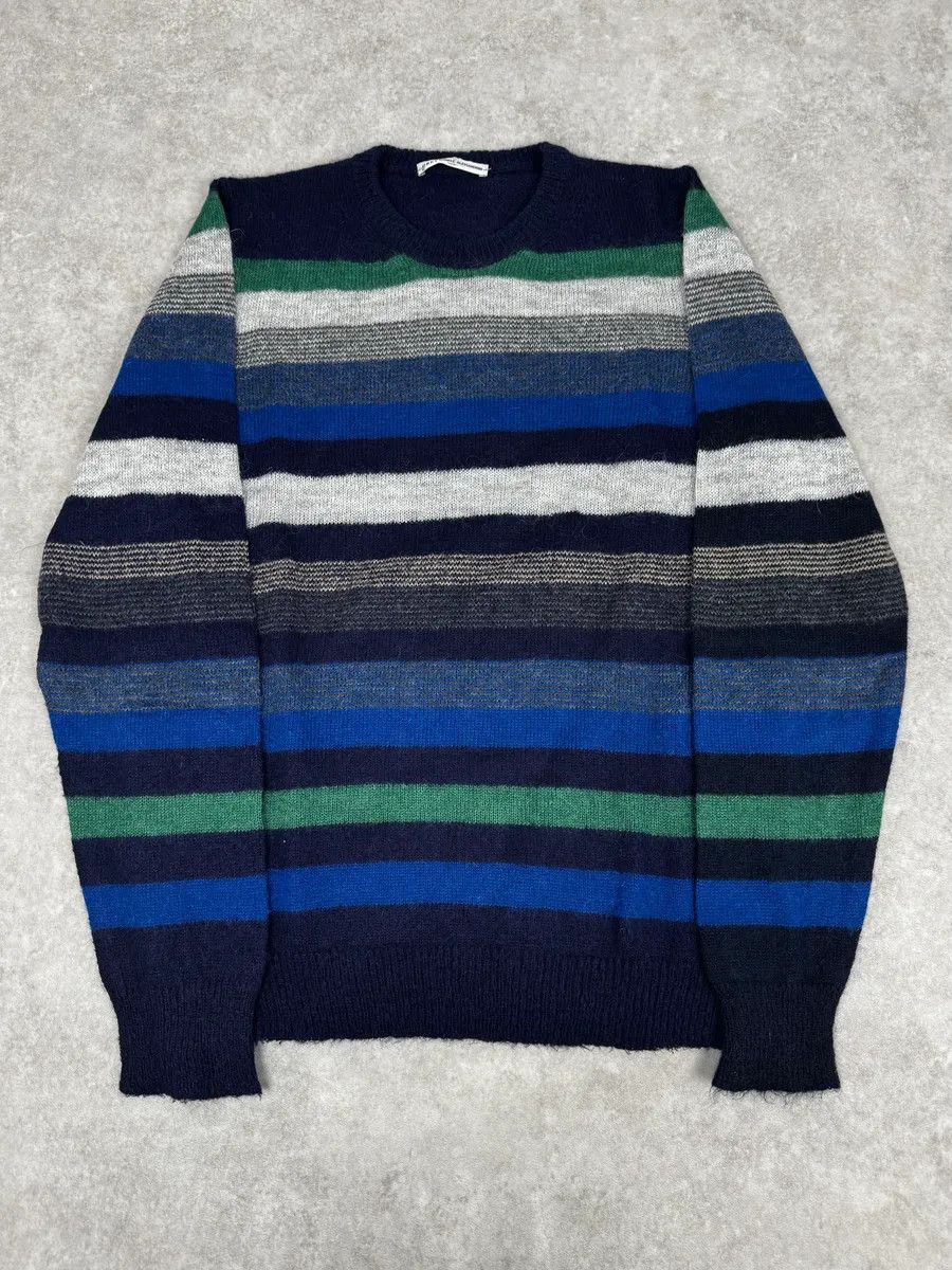 Daniele Alessandrini Daniele Alessandrini Multicolor Striped Navy Wool Sweater Size M / US 6-8 / IT 42-44 - 1 Thumbnail