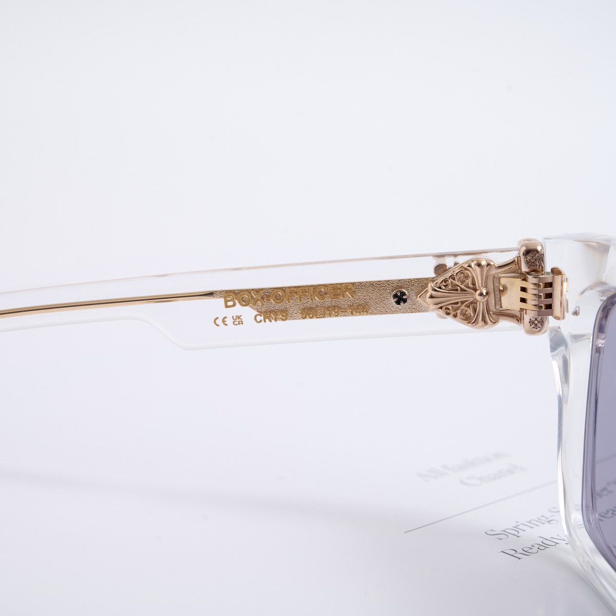 Chrome Hearts CHROME HEARTS BOX-OFFICER CRYSTAL SUNGLASSES Size ONE SIZE - 5 Thumbnail