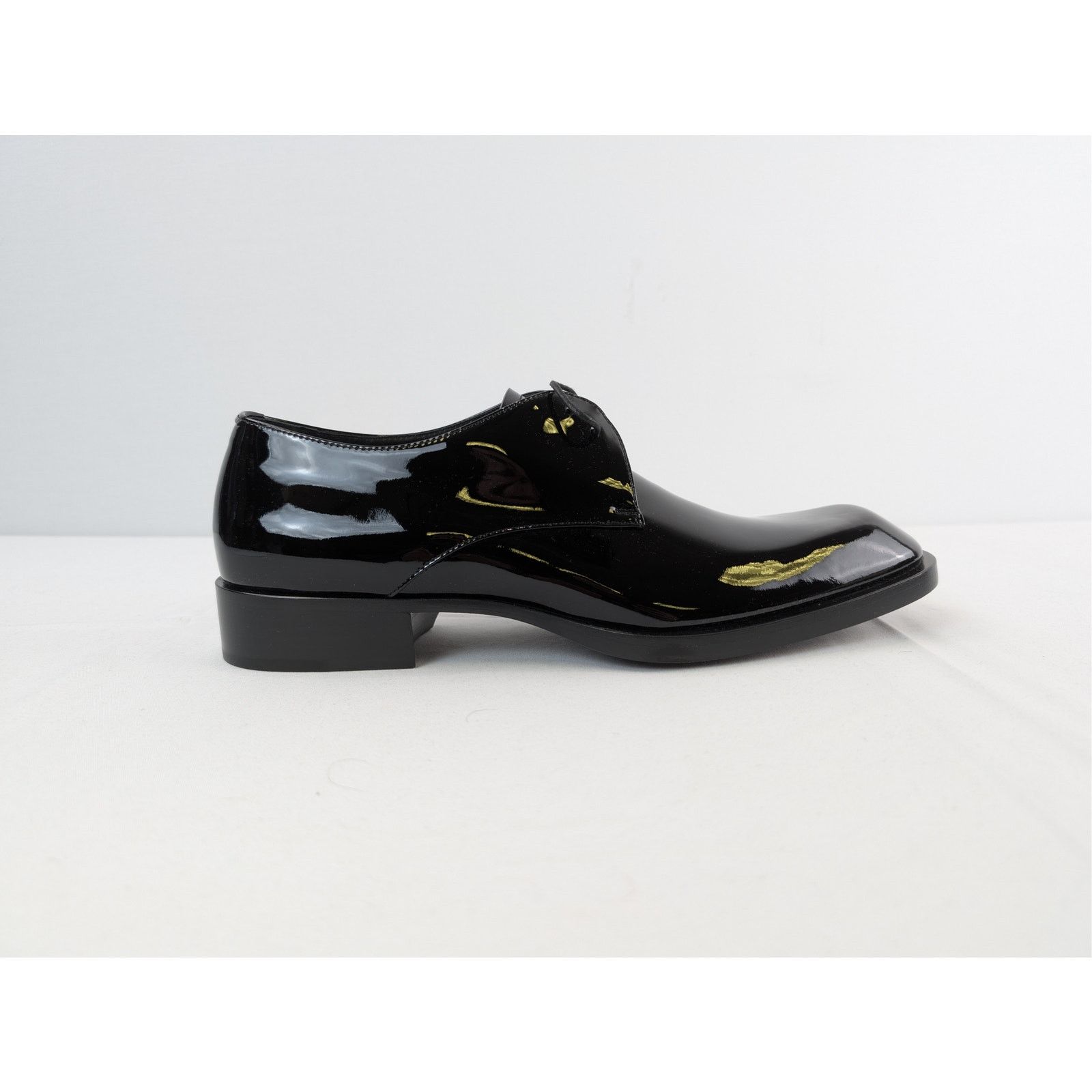 Saint Laurent Paris o1rshd1 Vernice Seta Soft Shoes Boots in Black Size US 10 / EU 43 - 4 Thumbnail