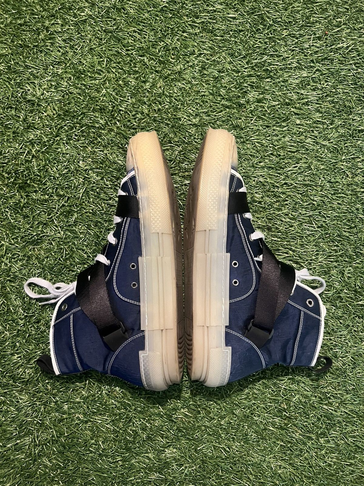 Alyx × Dior Dior B23 Alyx Sneakers High Top Blue Converse Shoes Size US 12 / EU 45 - 3 Thumbnail
