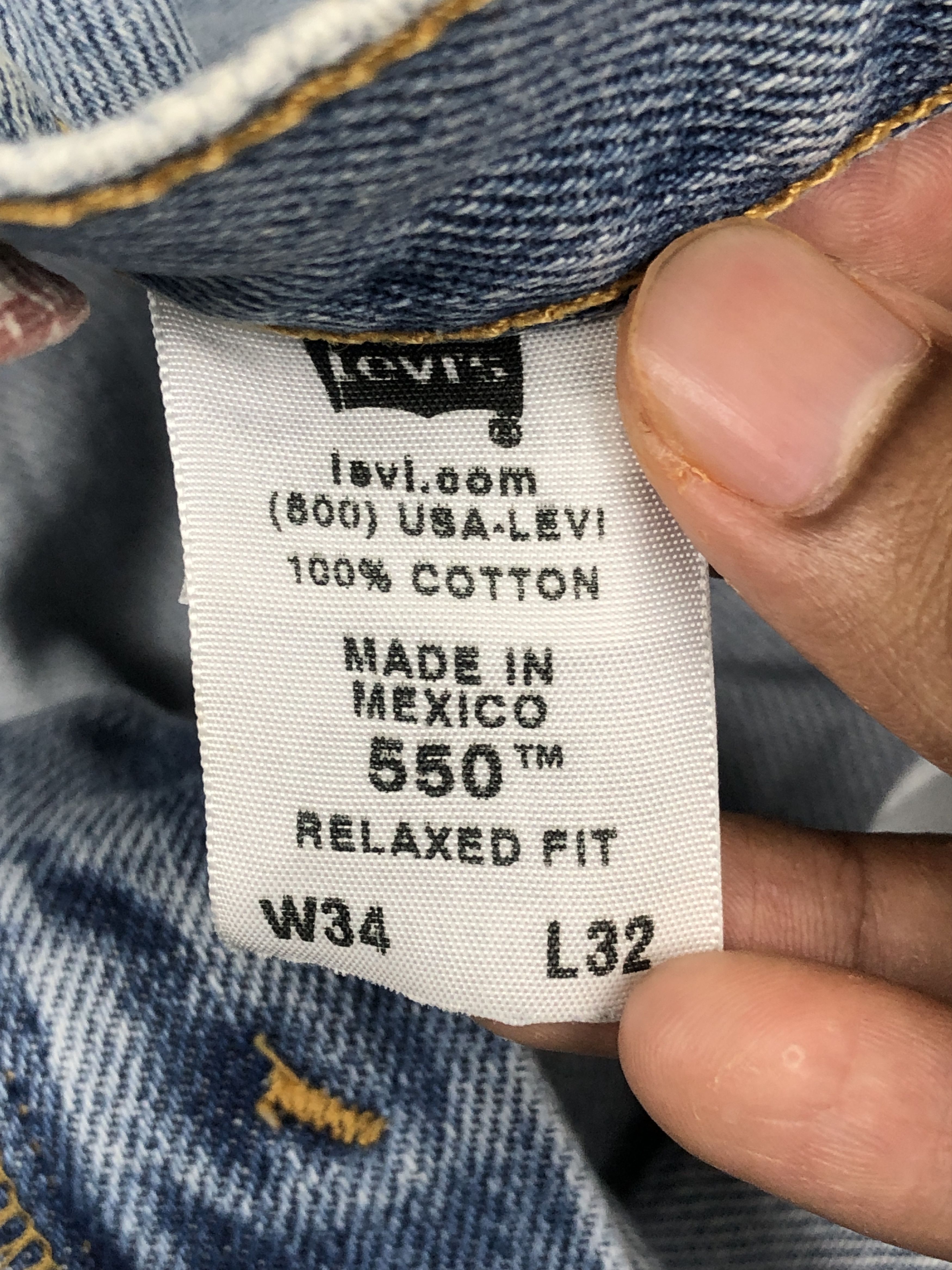 Levi's Faded Blue Vintage Levis 550 Jeans DP2348 Size US 31 - 11 Thumbnail