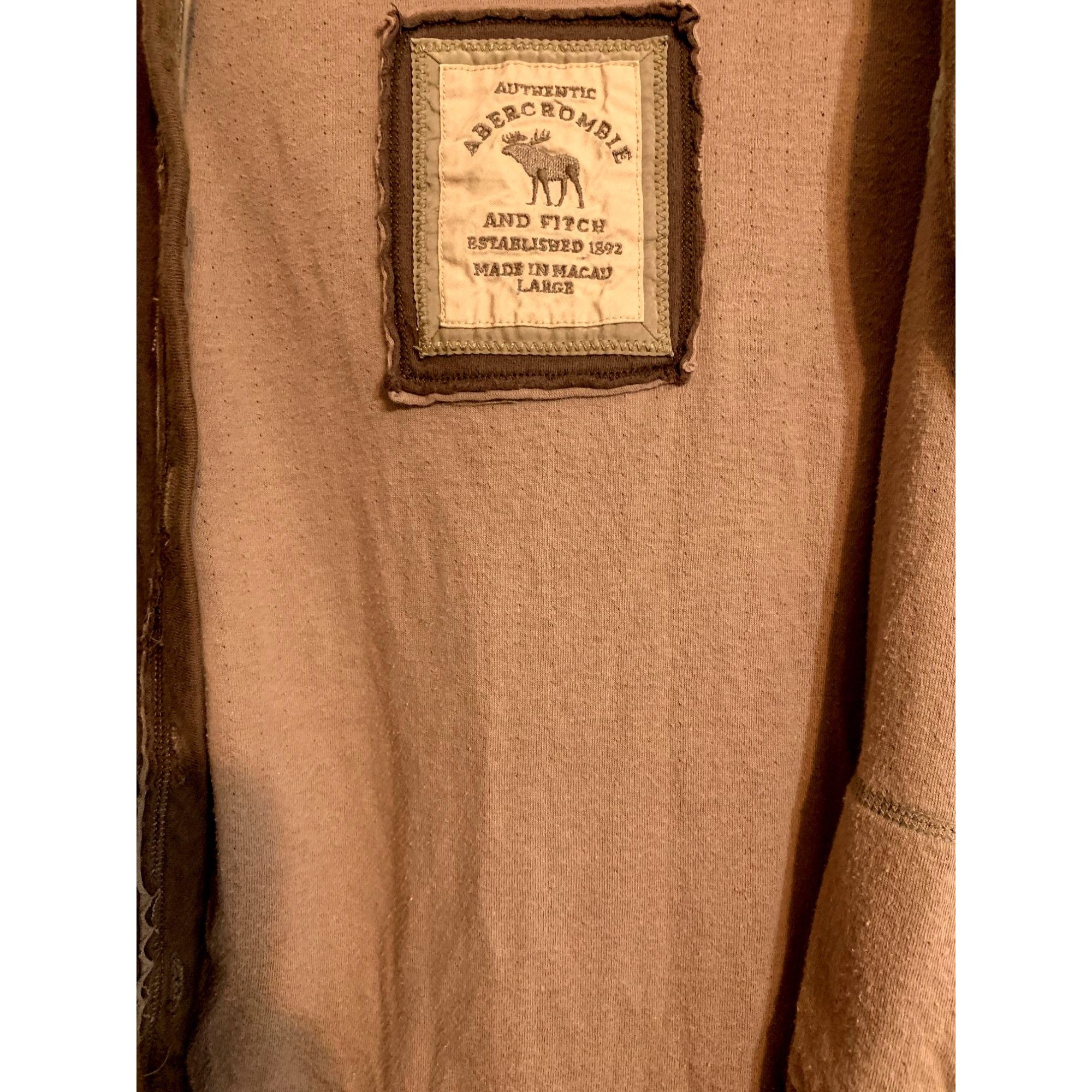 Abercrombie & Fitch Vintage Abercrombie & Fitch Women's Brown Button-Up Hoodie J Size L / US 10 / IT 46 - 5 Thumbnail