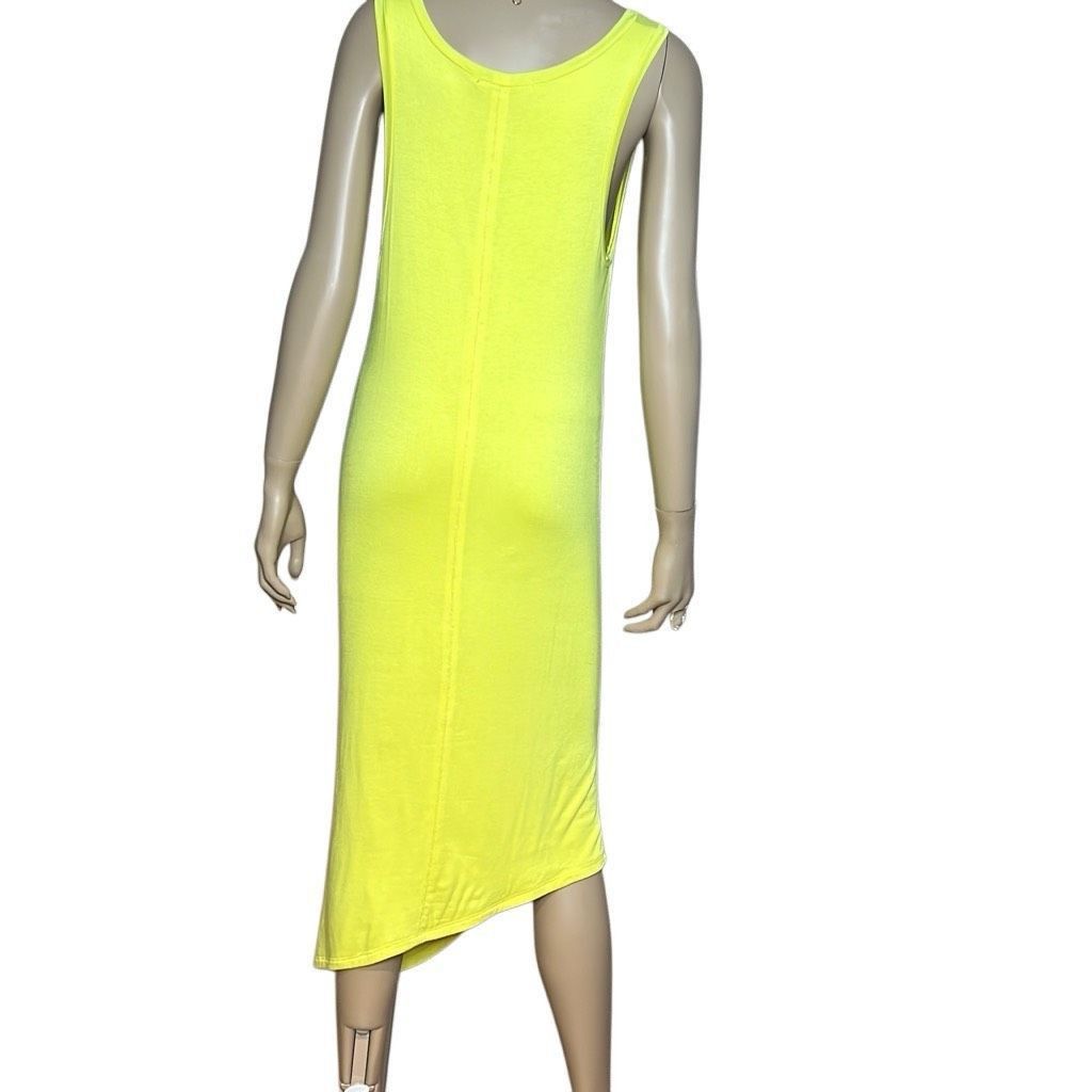 Drake NWT Kimberly Ovitz Yellow Drape Midi Dress (016) Size S / US 4 / IT 40 - 5 Thumbnail