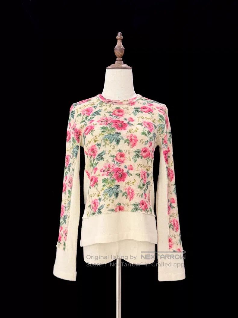 Comme des Garcons Comme Des Garcons Floral Patched Wool Top Size XS / US 0-2 / IT 36-38 - 7 Thumbnail
