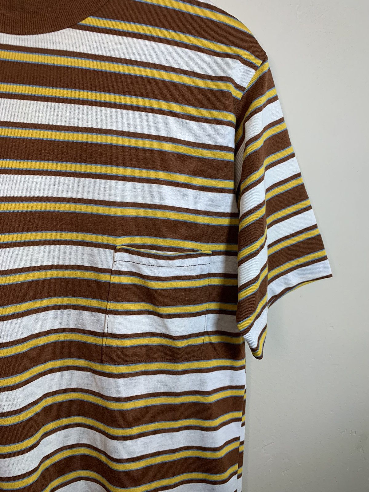 Vintage *RARE* Vintage 1950’s Striped Single Stitch Pocket T-Shirt M Size US M / EU 48-50 / 2 - 3 Thumbnail